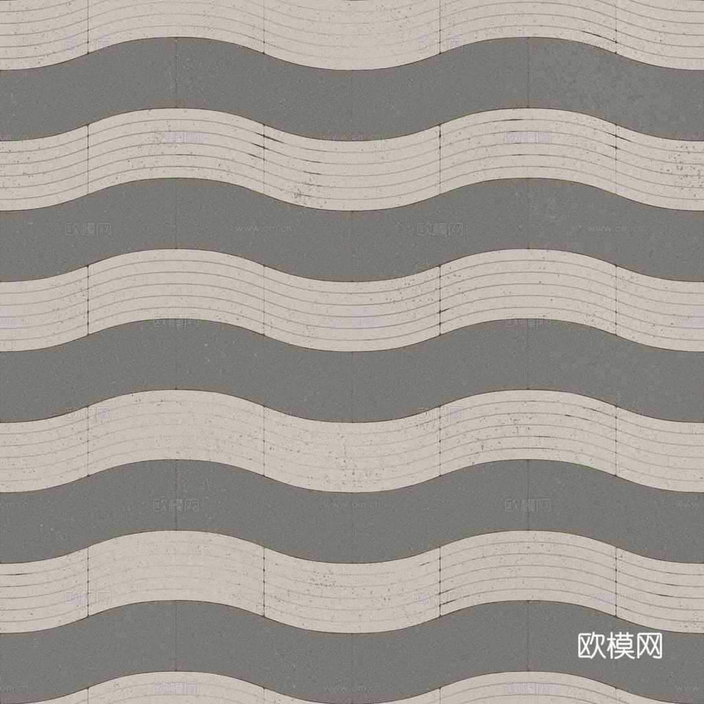 无缝地砖石板砖广场砖铺路砖户外砖 PBR材质贴图 1k