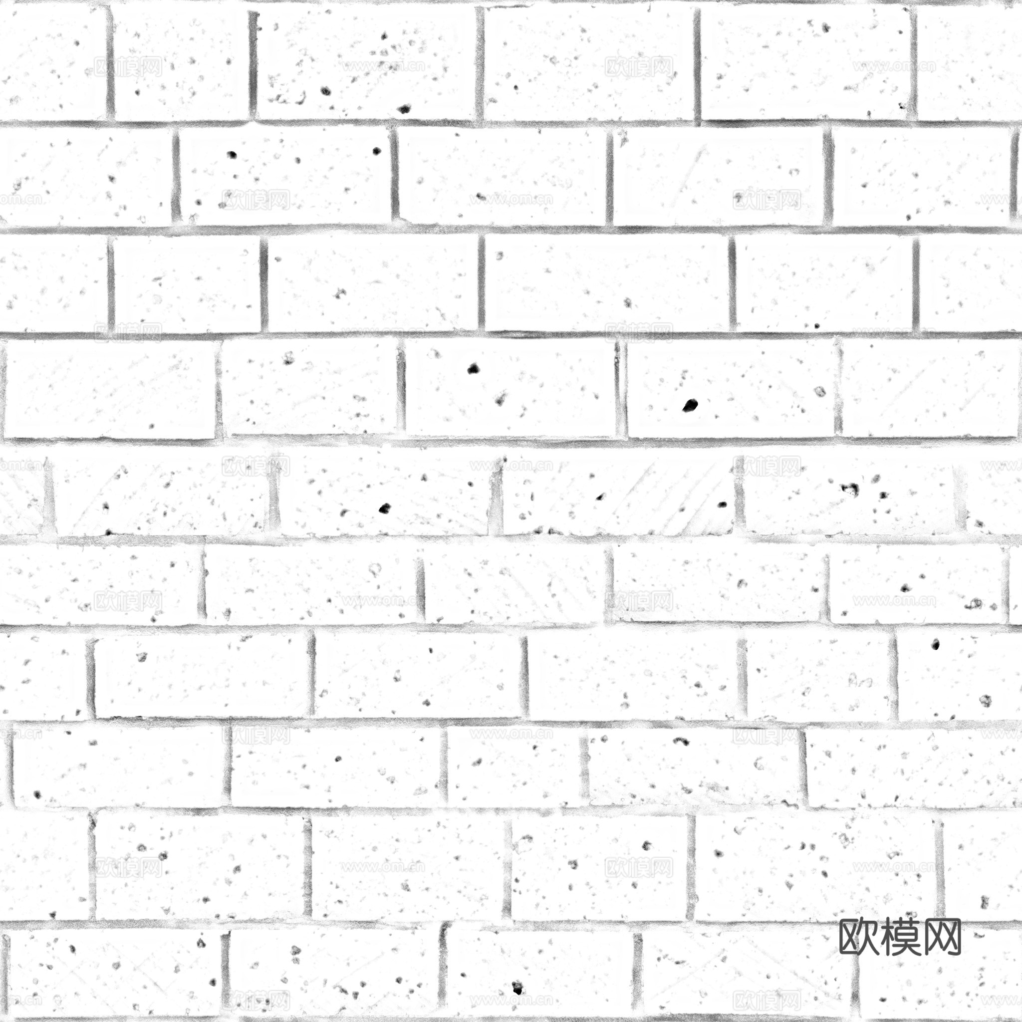 无缝砖墙户外砖 PBR材质贴图 2k