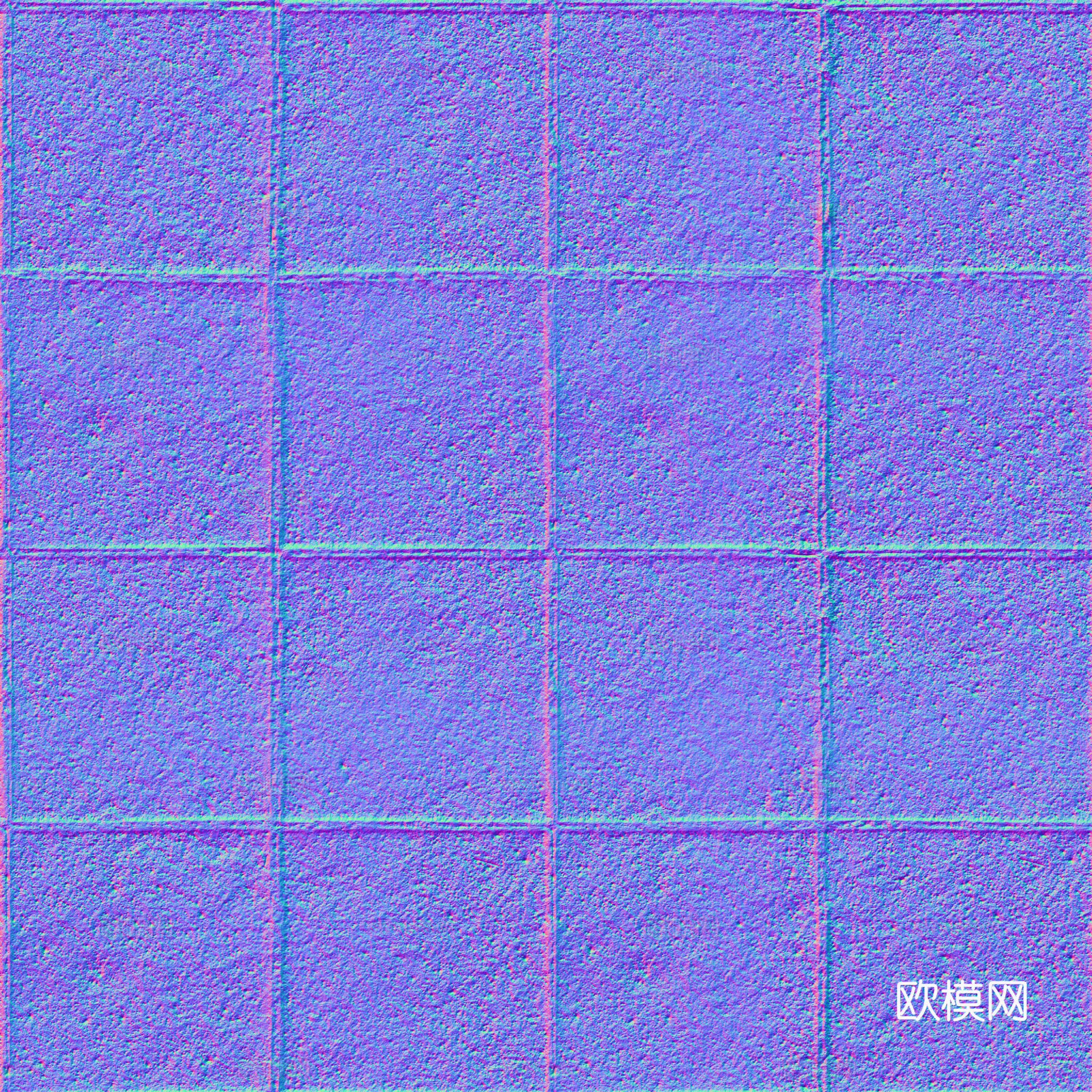 无缝砖地水泥砖铺路砖户外砖 PBR材质贴图 2k