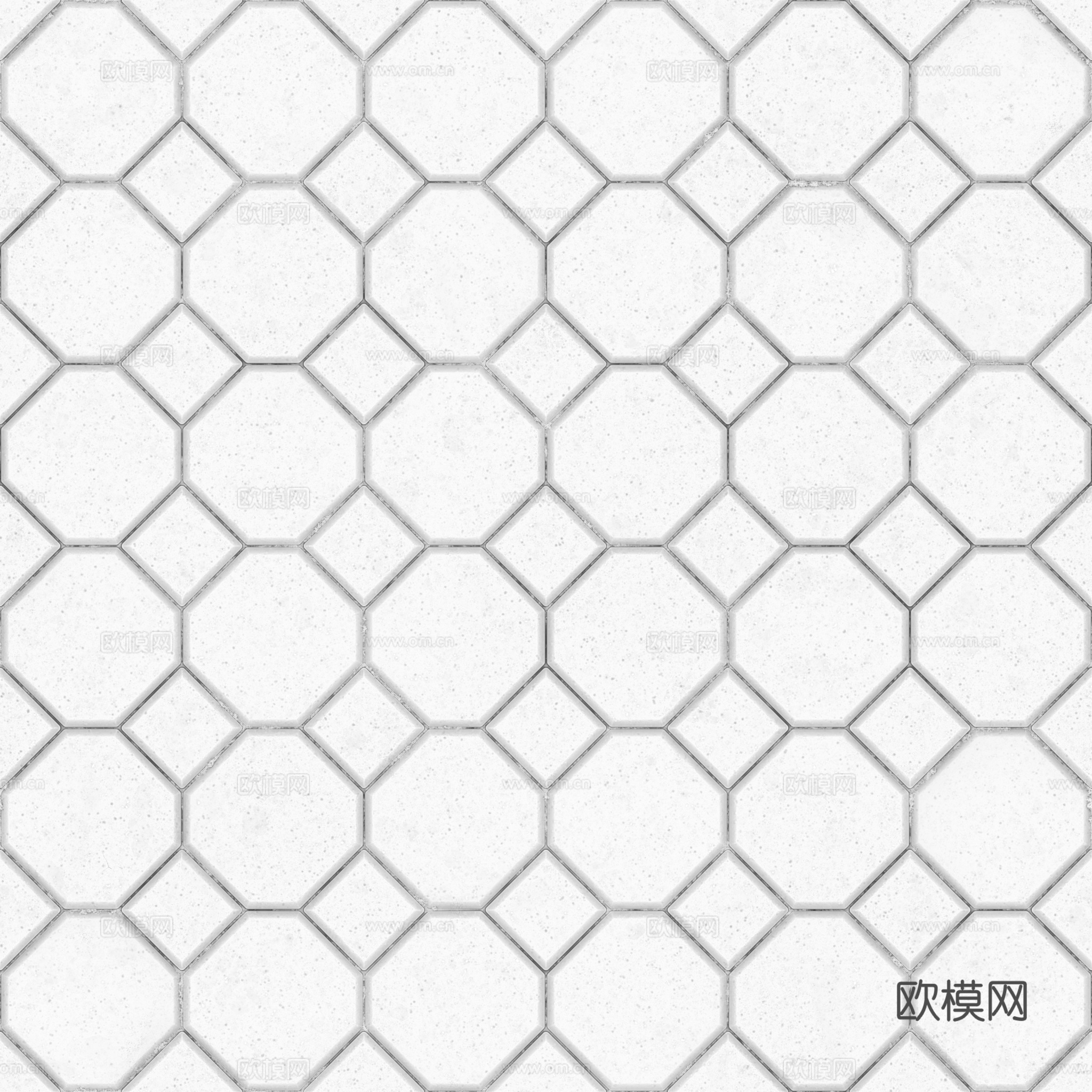 无缝地砖水泥砖铺路砖户外砖 PBR材质贴图 2k