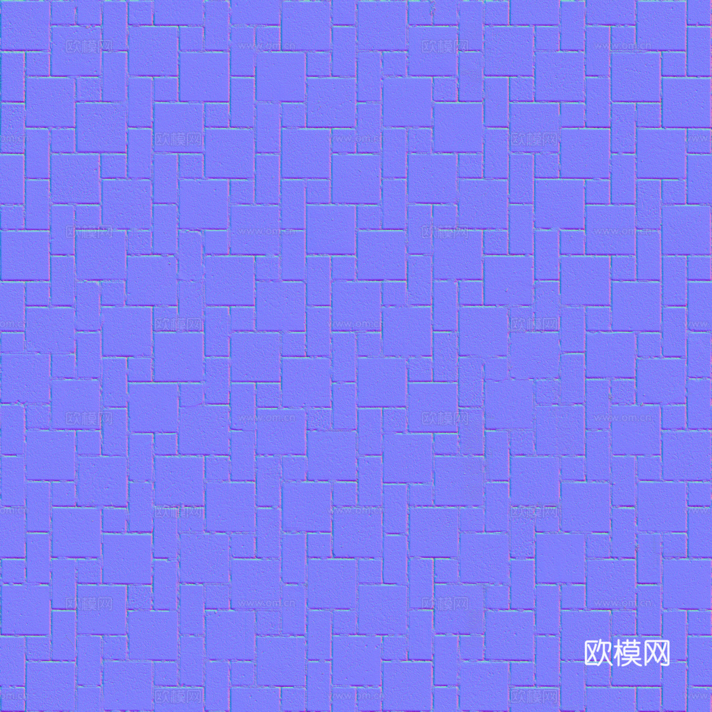 无缝地砖石板砖广场砖水泥砖铺路砖户外砖 PBR材质贴图 1k