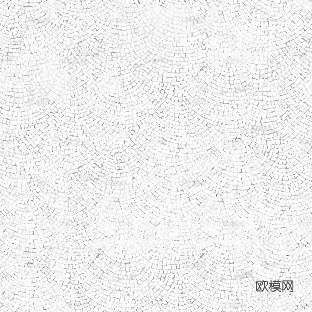 无缝石地石砖铺路石户外地面 PBR材质贴图 1k下载（渲染图5）