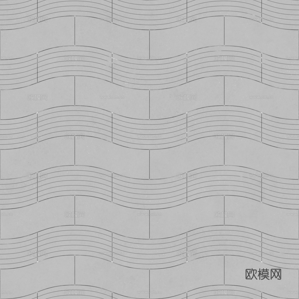 无缝地砖石板砖广场砖铺路砖户外砖 PBR材质贴图 1k