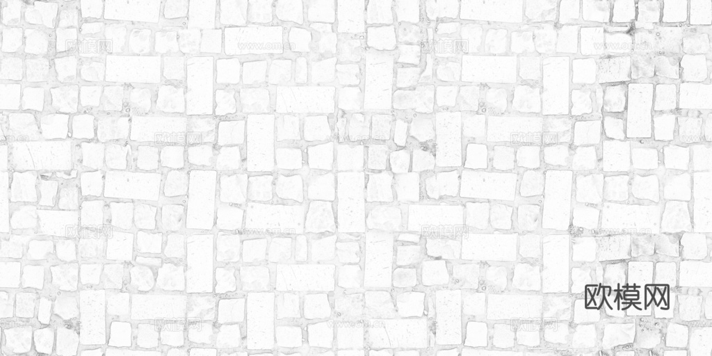 无缝石地石砖铺路石户外地面 PBR材质贴图 1k