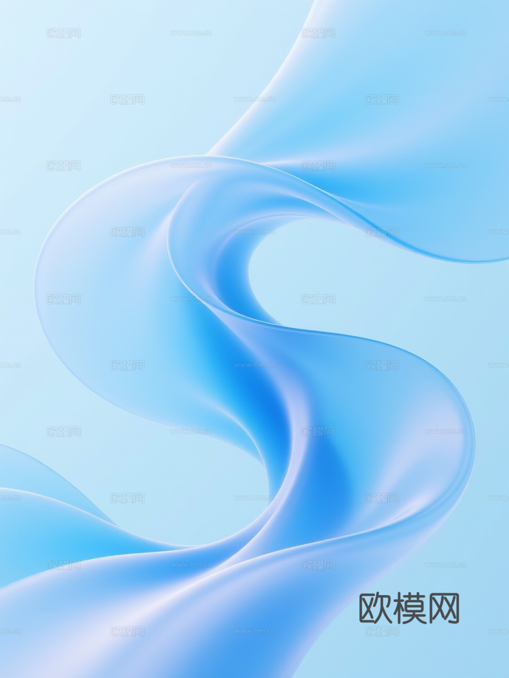 现代蓝色科技线条 有机玻璃 蓝色渐变背景