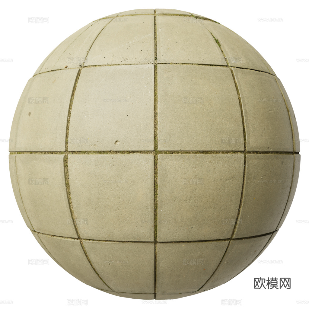 无缝地砖石板砖铺路砖户外砖 PBR材质贴图 1k