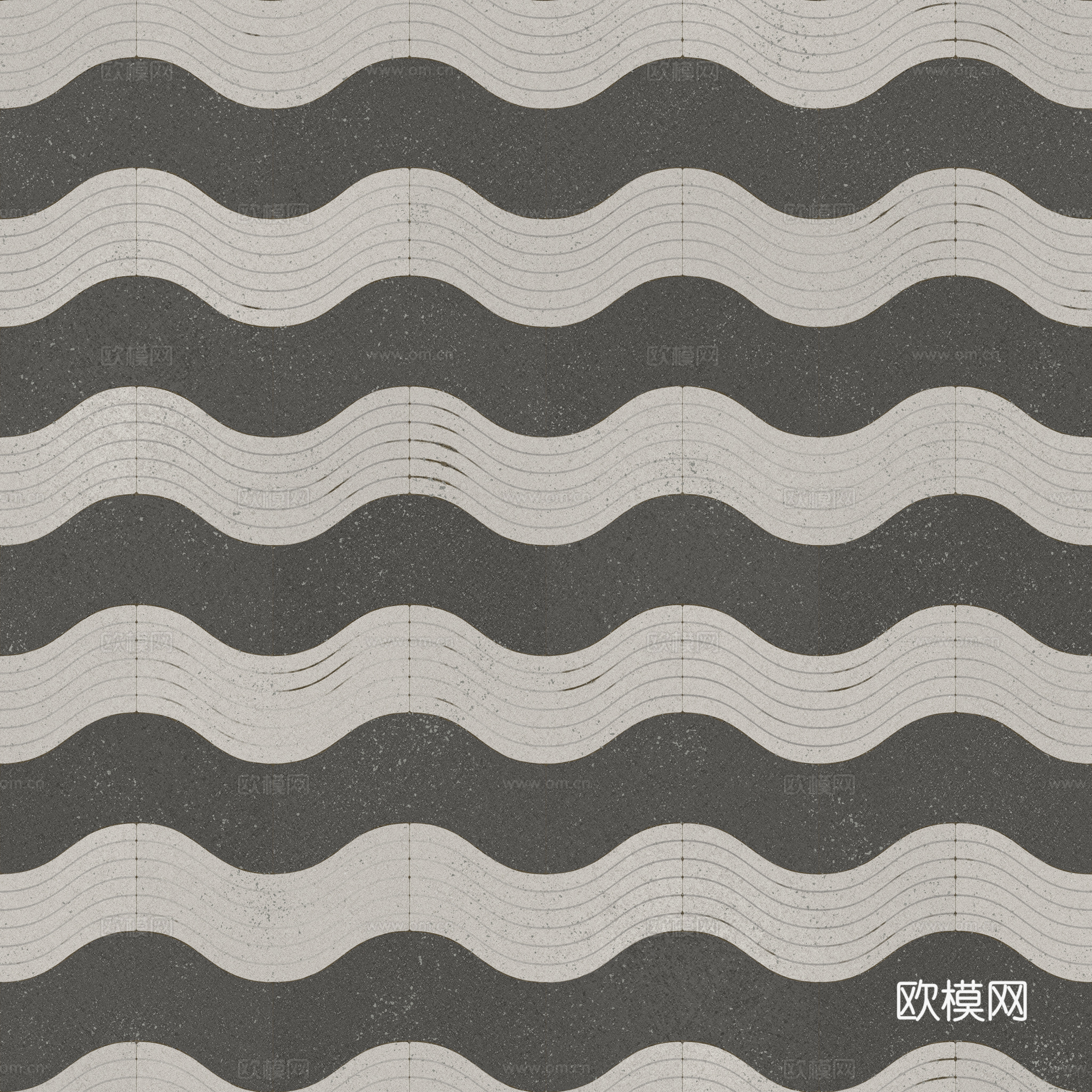 无缝地砖石板砖广场砖水泥砖铺路砖户外砖 PBR材质贴图 2k