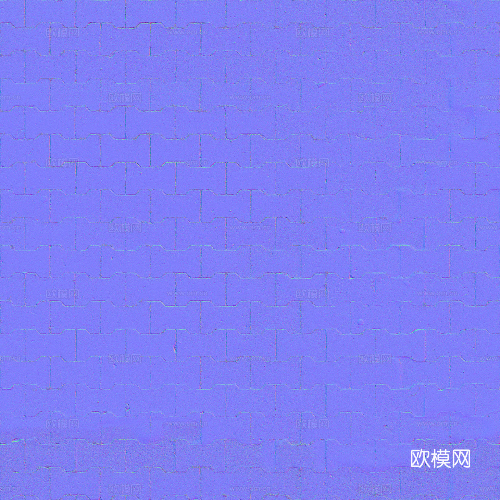 无缝红砖地砖铺路砖户外砖 PBR材质贴图 1k