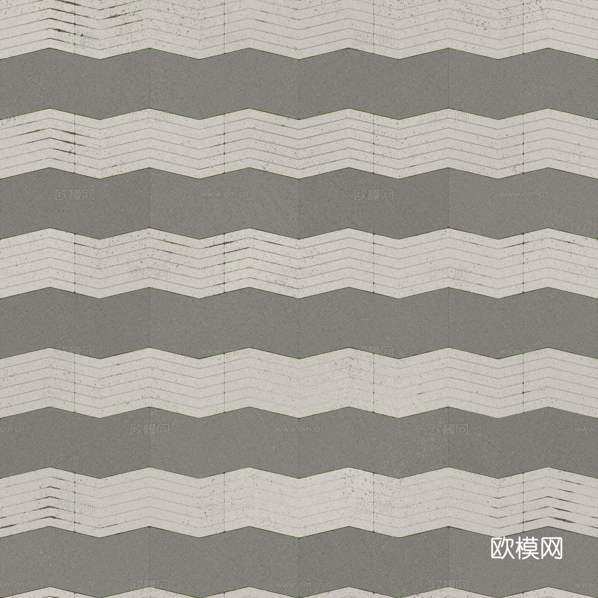 无缝地砖石板砖广场砖水泥砖铺路砖户外砖 PBR材质贴图 2k