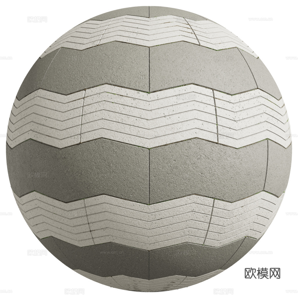 无缝地砖石板砖广场砖水泥砖铺路砖户外砖 PBR材质贴图 2k