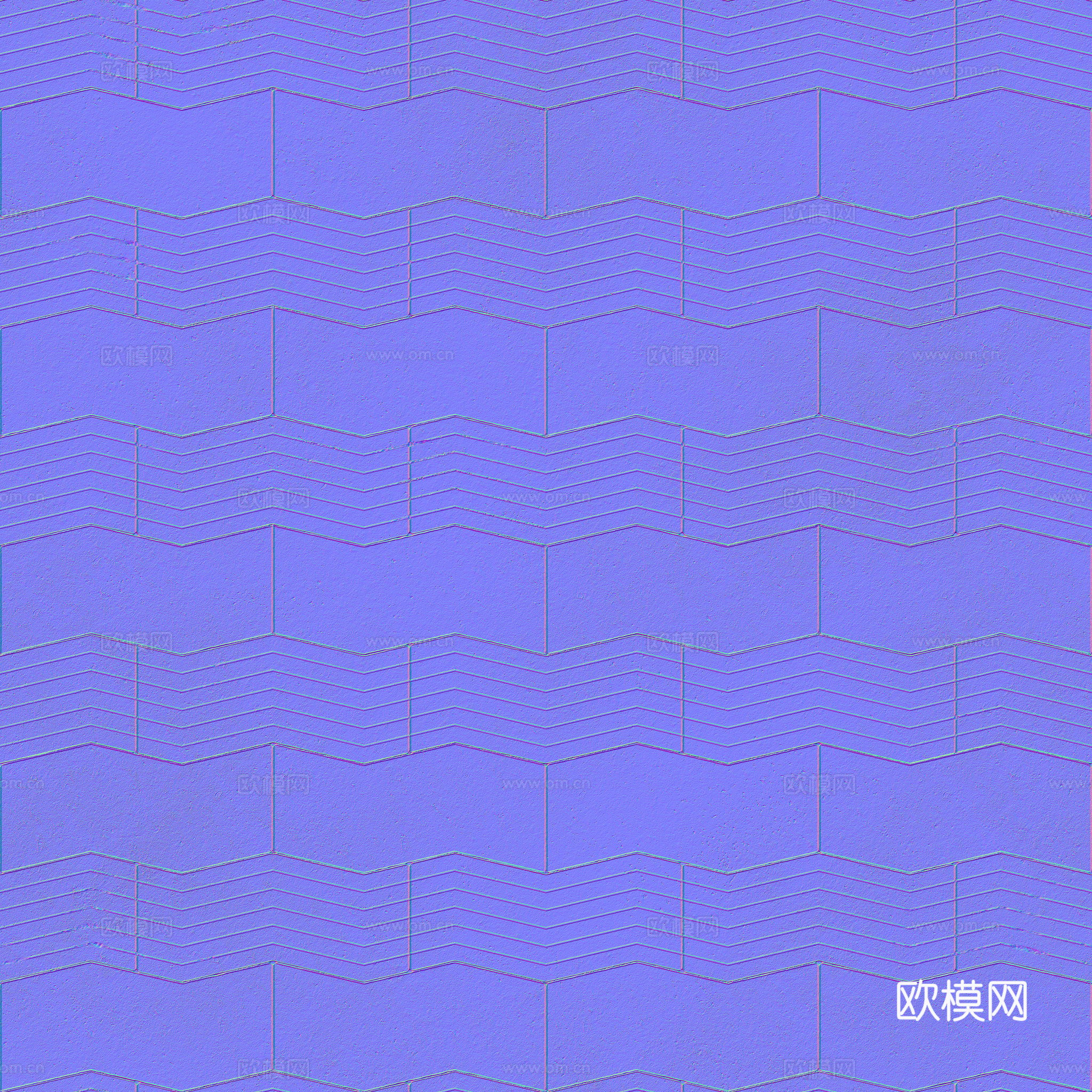 无缝地砖石板砖广场砖水泥砖铺路砖户外砖 PBR材质贴图 2k