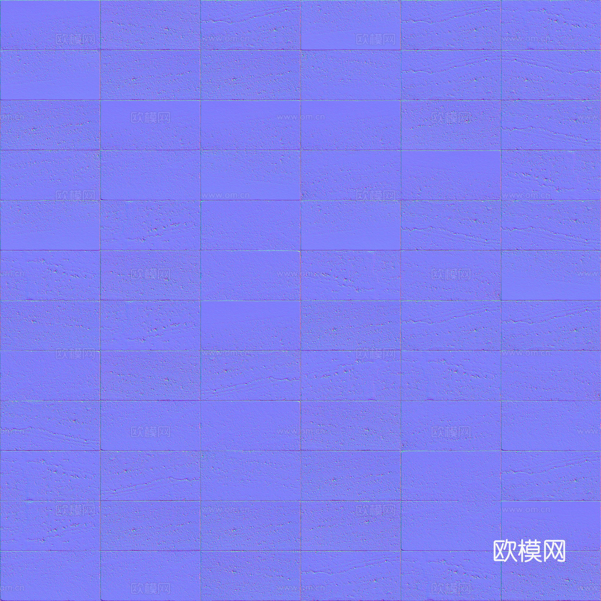 无缝地砖石板砖广场砖水泥砖铺路砖户外砖 PBR材质贴图 2k
