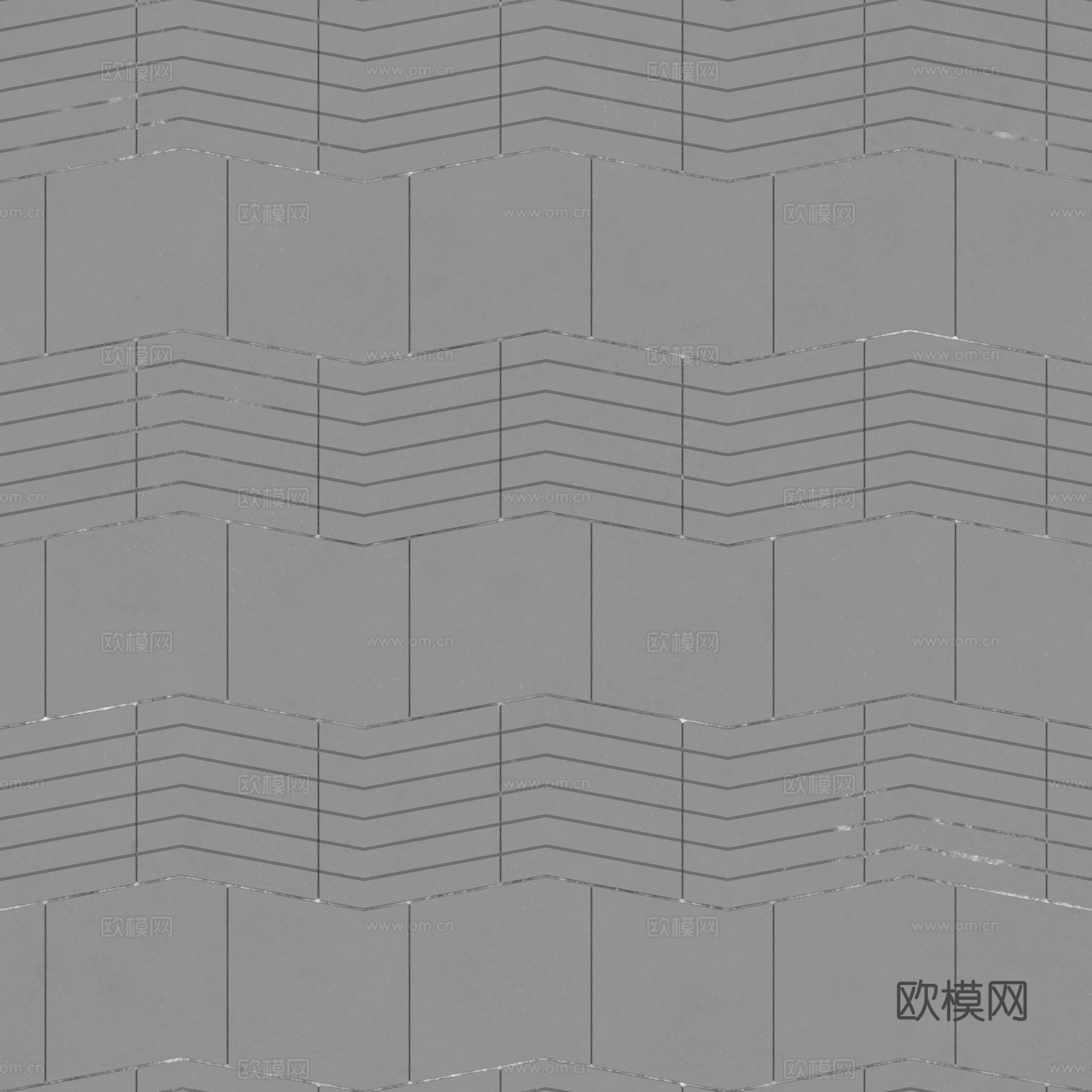 无缝地砖石板砖广场砖水泥砖铺路砖户外砖 PBR材质贴图 2k