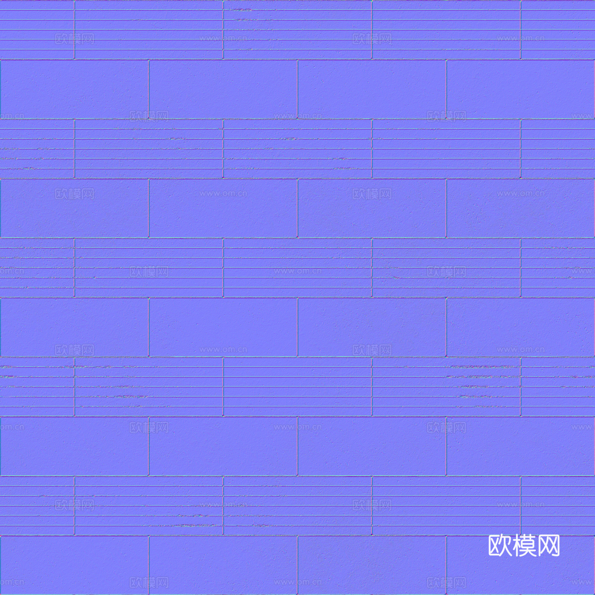 无缝地砖石板砖广场砖水泥砖铺路砖户外砖 PBR材质贴图 2k