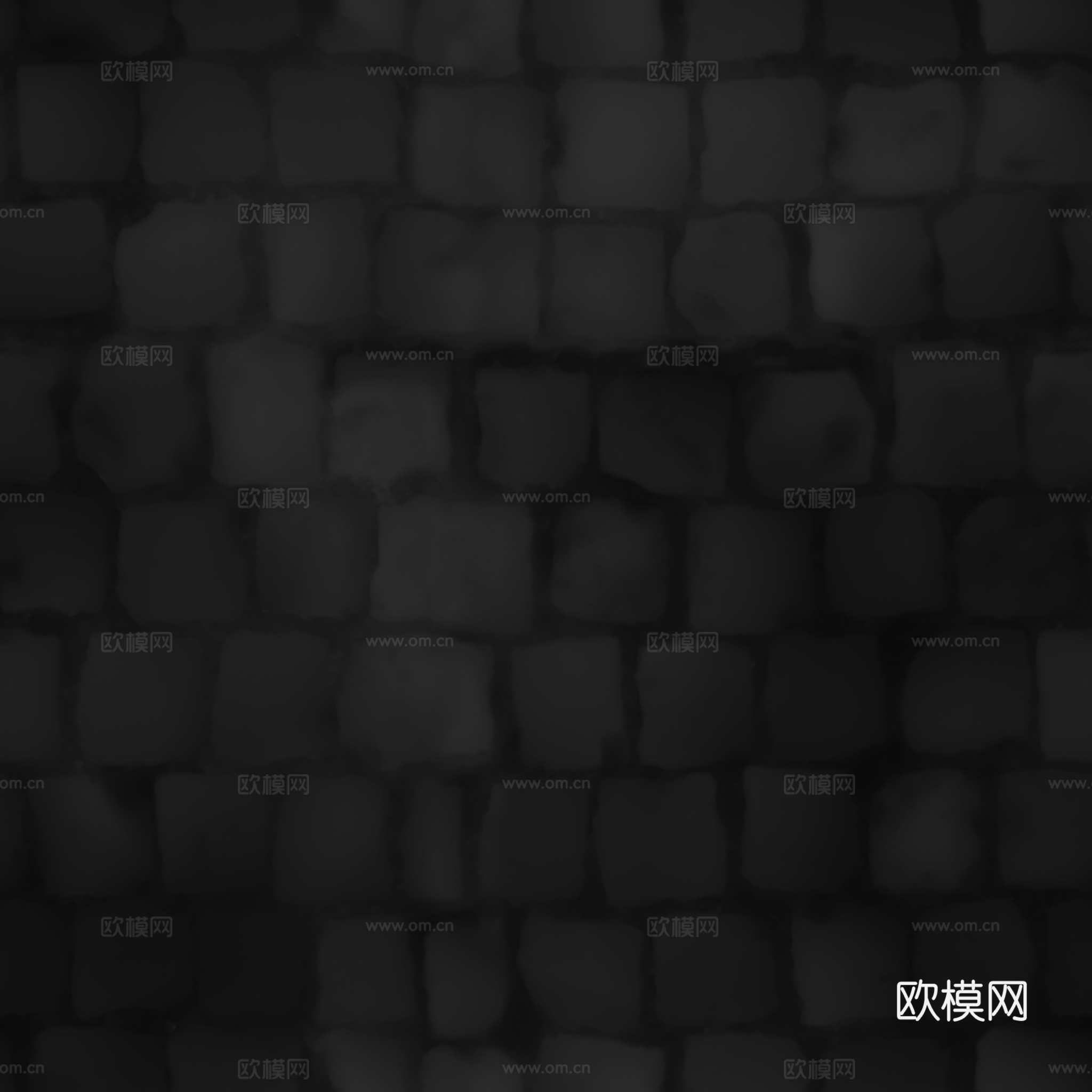 无缝石地石砖铺路石户外地 PBR材质贴图 2k
