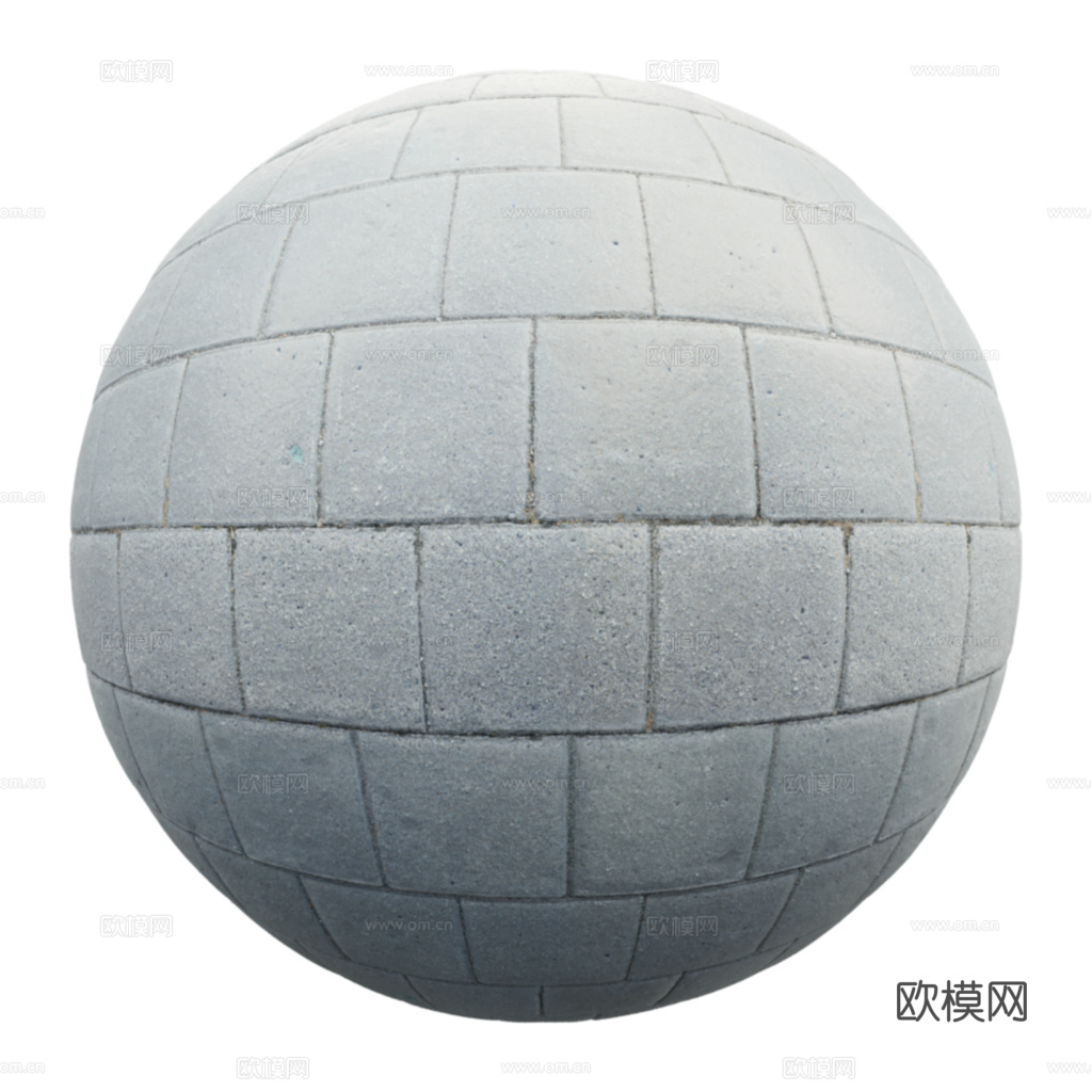 无缝地砖石板砖铺路砖户外砖 PBR材质贴图 1k