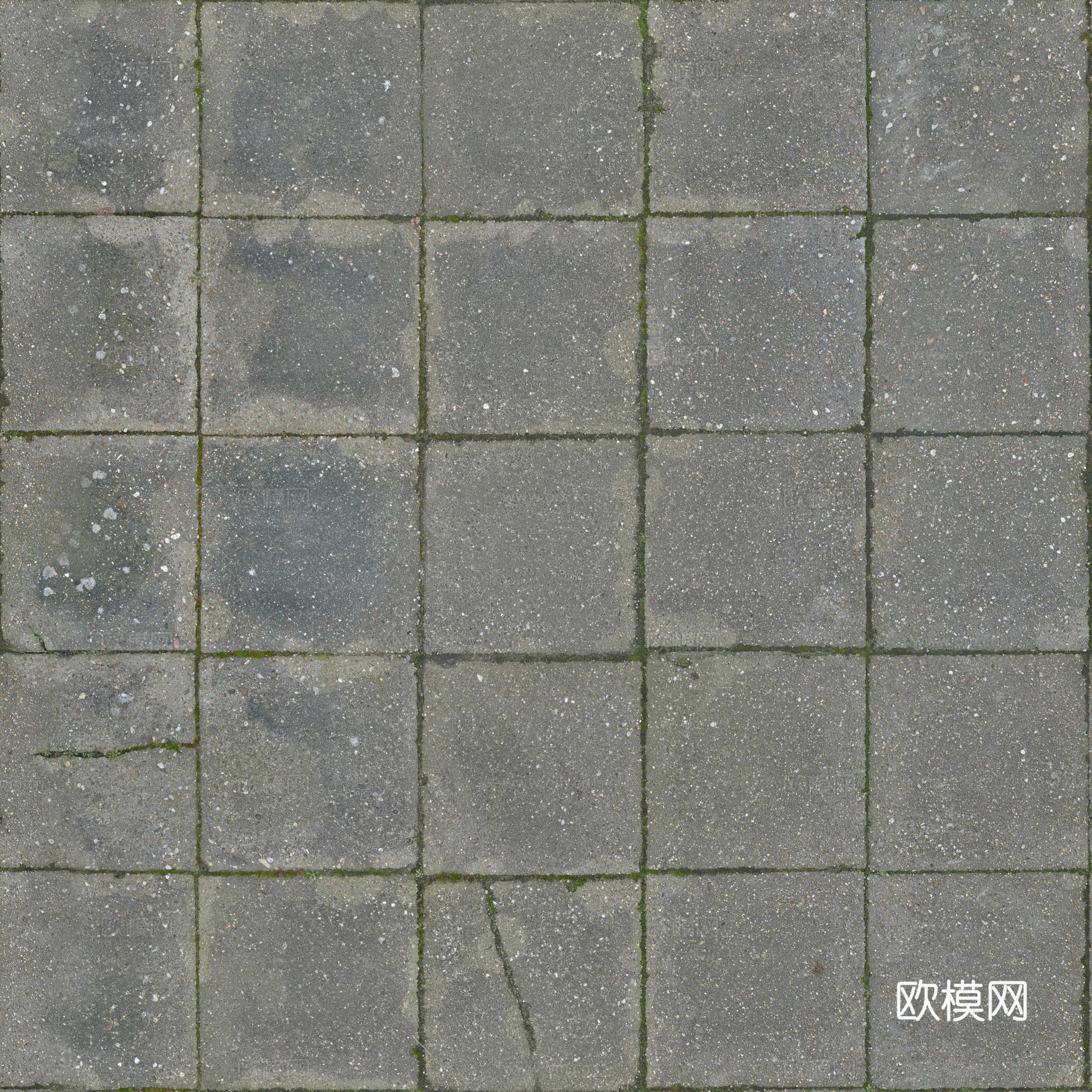 无缝地砖石板铺路砖户外砖 PBR材质贴图 2k