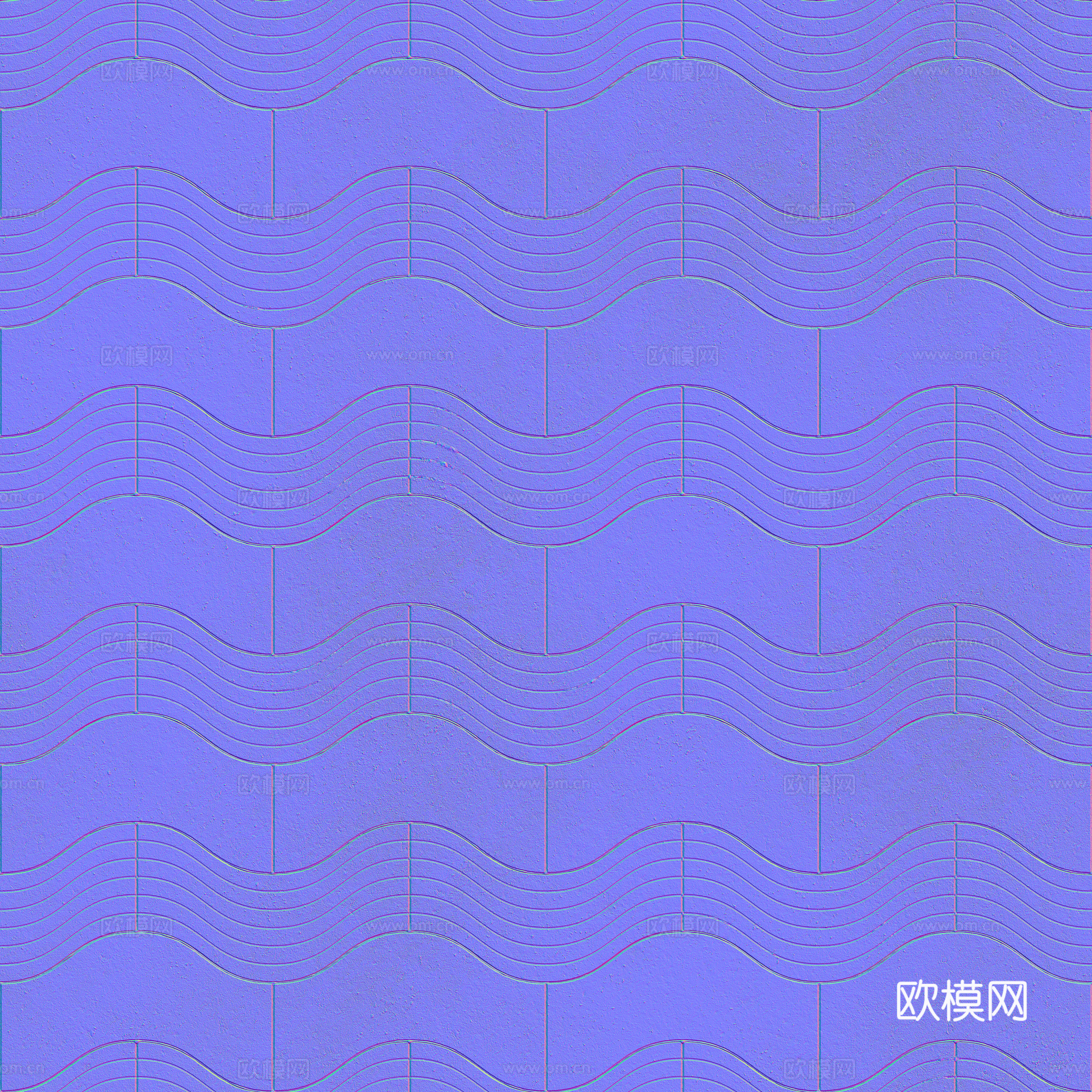无缝地砖石板砖广场砖水泥砖铺路砖户外砖 PBR材质贴图 2k