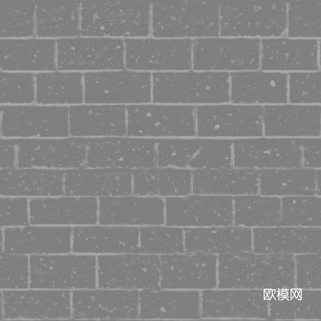无缝砖墙户外砖 PBR材质贴图 1k