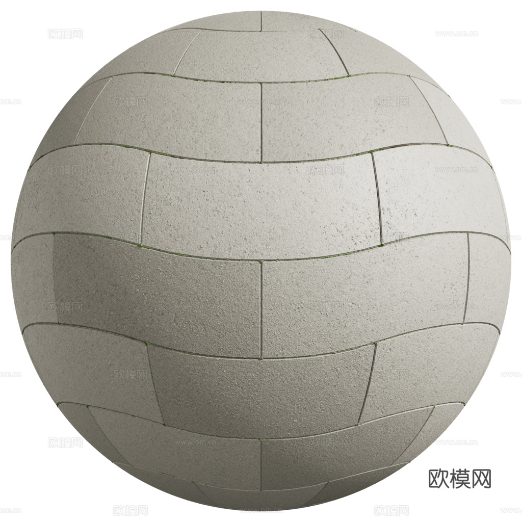 无缝地砖石板砖广场砖水泥砖铺路砖户外砖 PBR材质贴图 2k