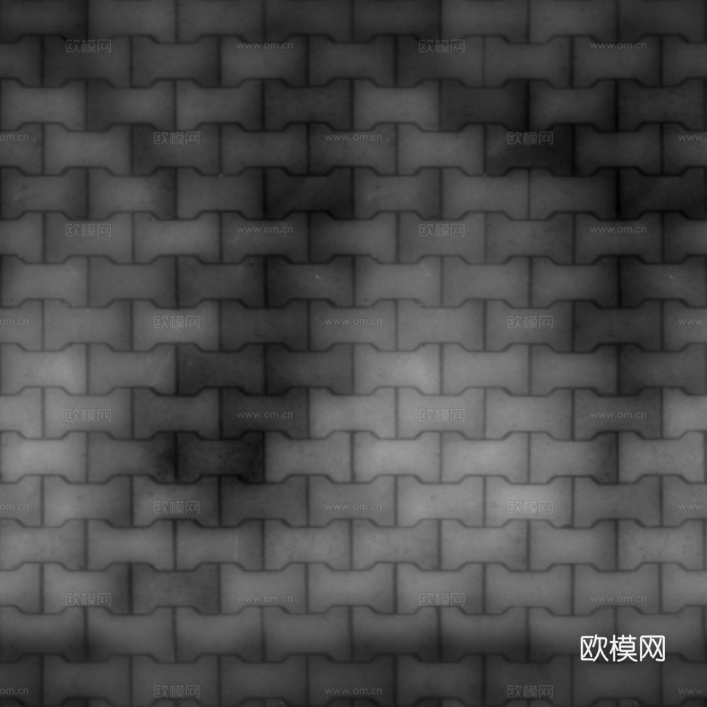 无缝地砖铺路砖户外砖 PBR材质贴图 1k