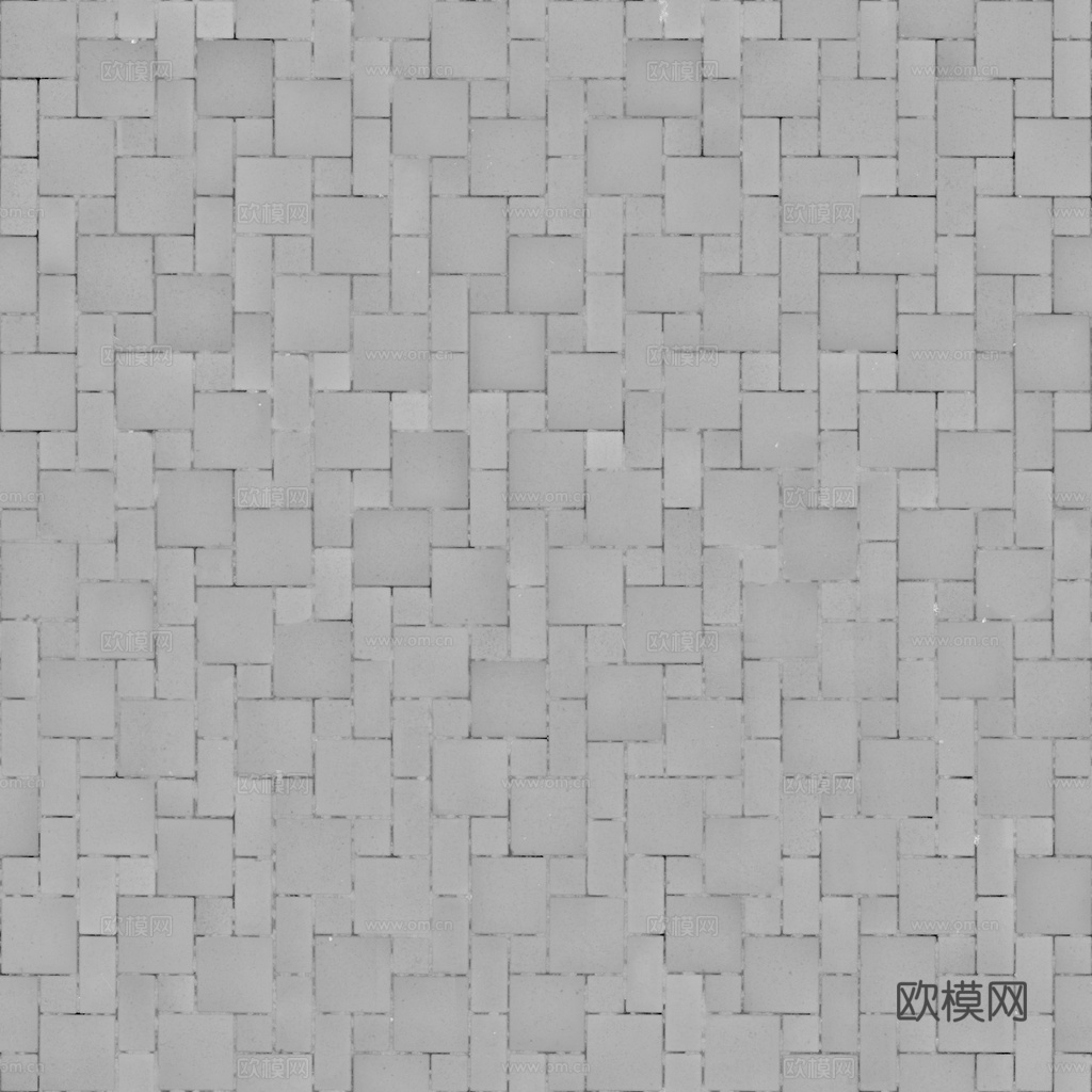 无缝地砖石板砖广场砖水泥砖铺路砖户外砖 PBR材质贴图 1k