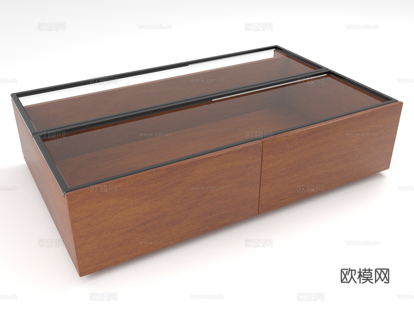 展示柜 玻璃柜 木质柜 陈列柜3d模型下载（渲染图1）