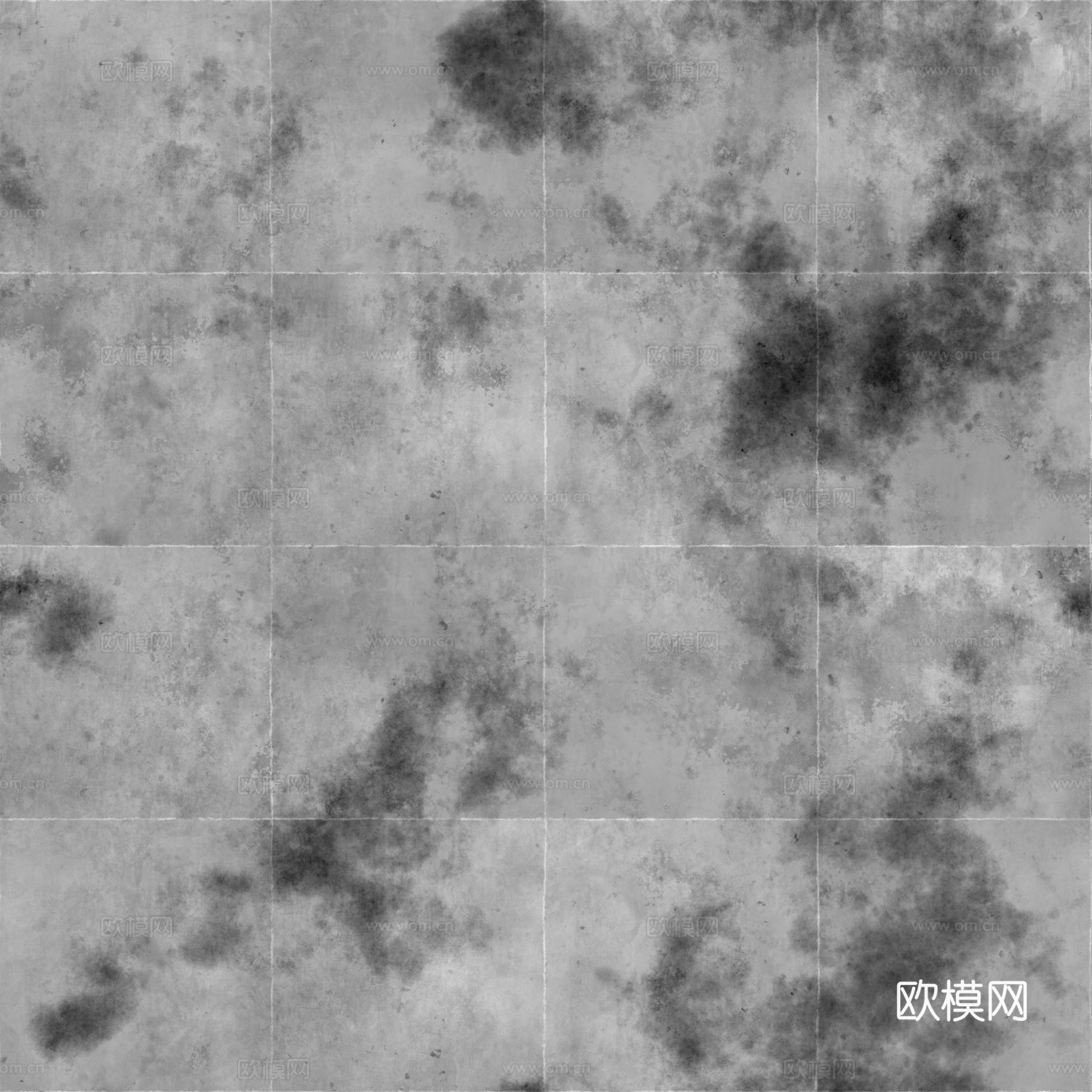无缝装饰混凝土清水混凝土 PBR材质贴图 2k