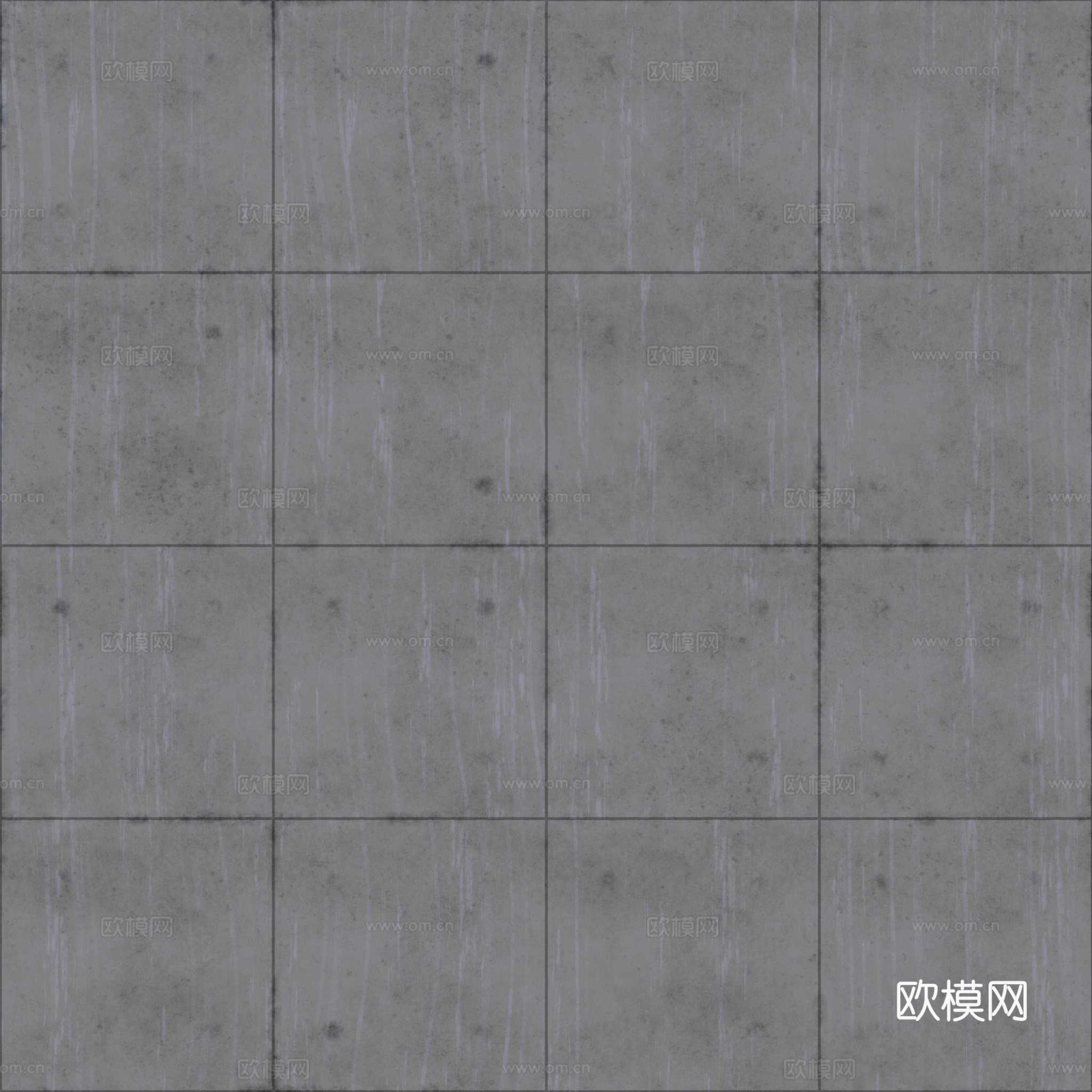 无缝混凝土清水混凝土水泥墙面 PBR材质贴图 2k