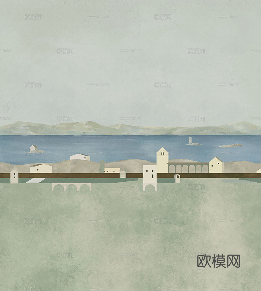 简约油画
