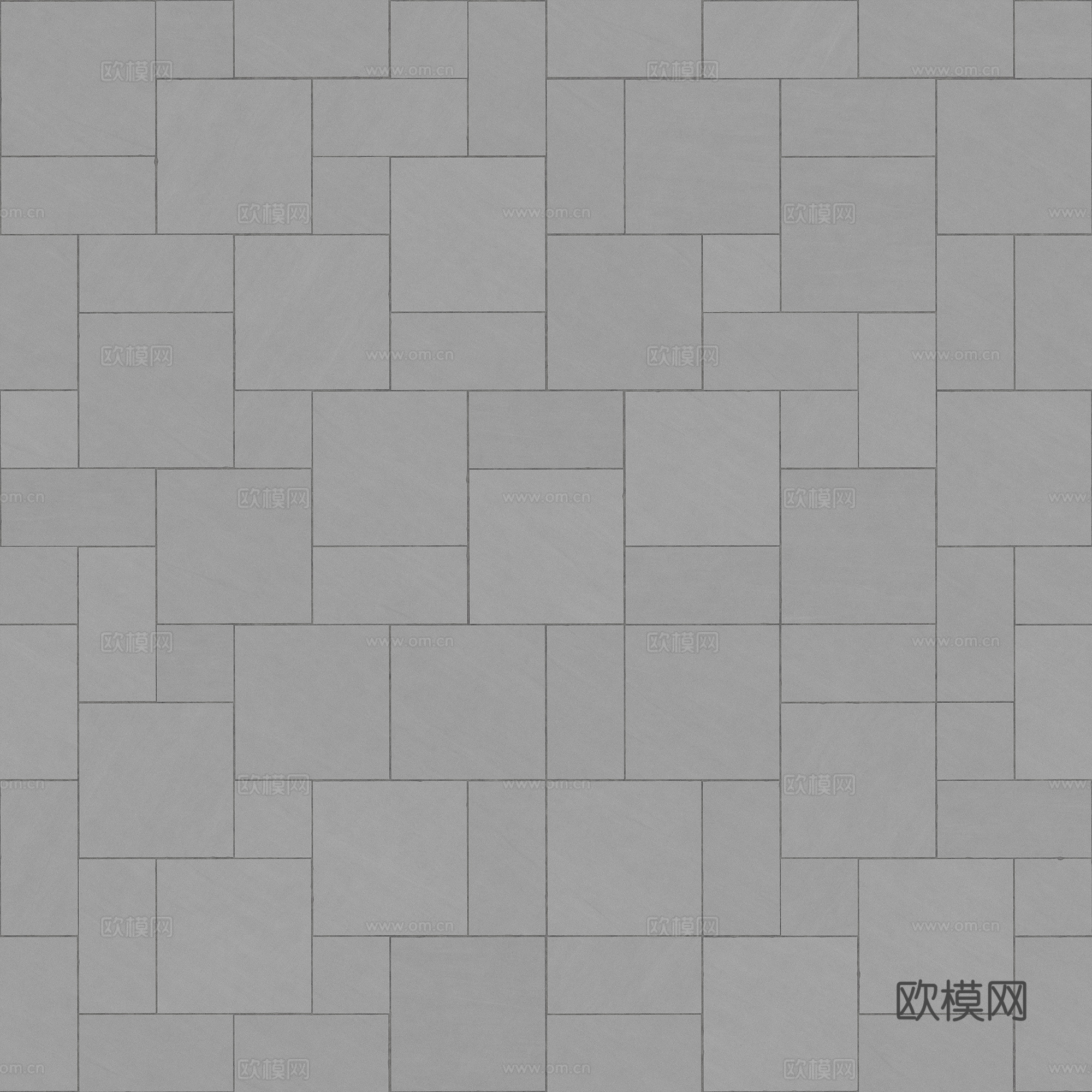 无缝地砖石砖石板铺路砖户外砖广场砖 PBR材质贴图 2k