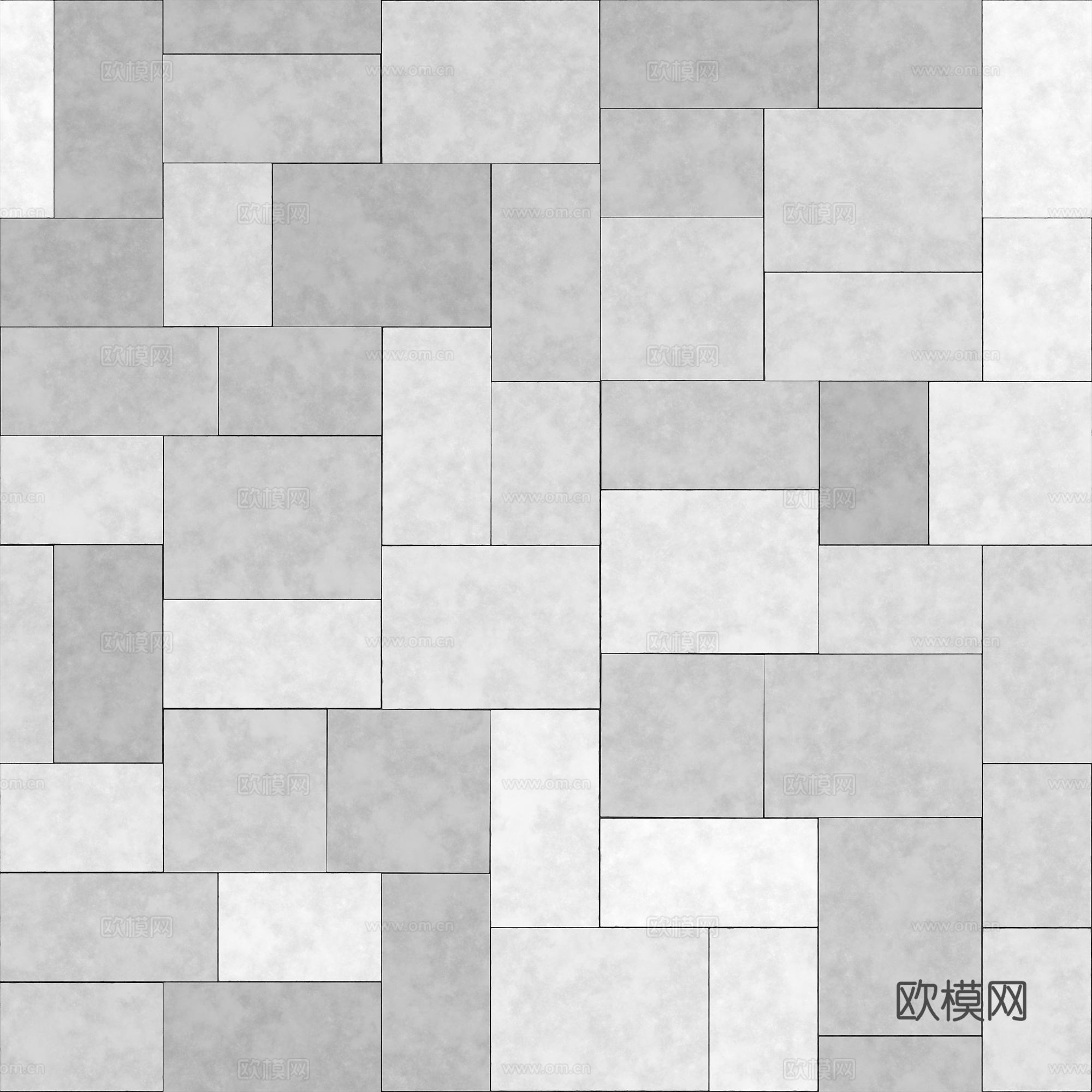 无缝地砖水泥砖铺路砖户外砖广场砖 PBR材质贴图 2k