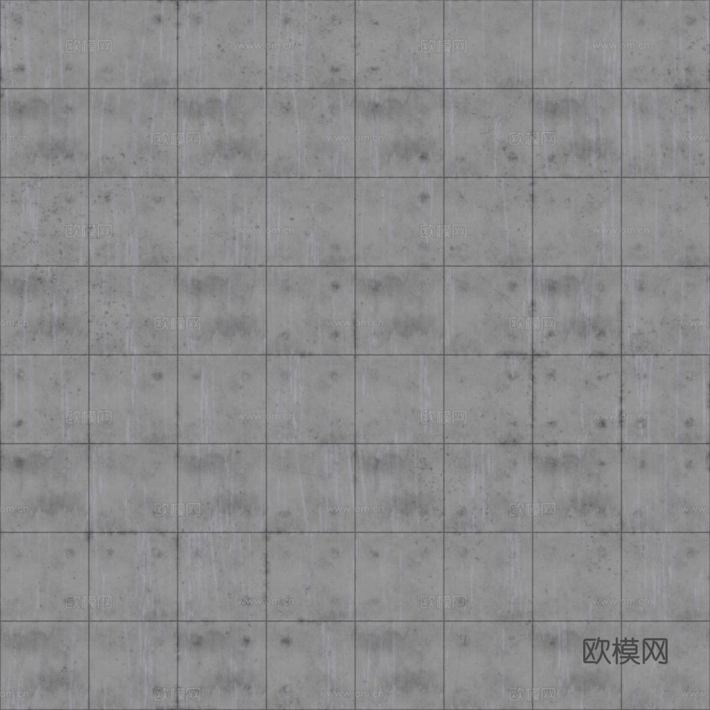 无缝混凝土清水混凝土水泥墙面 PBR材质贴图 1k
