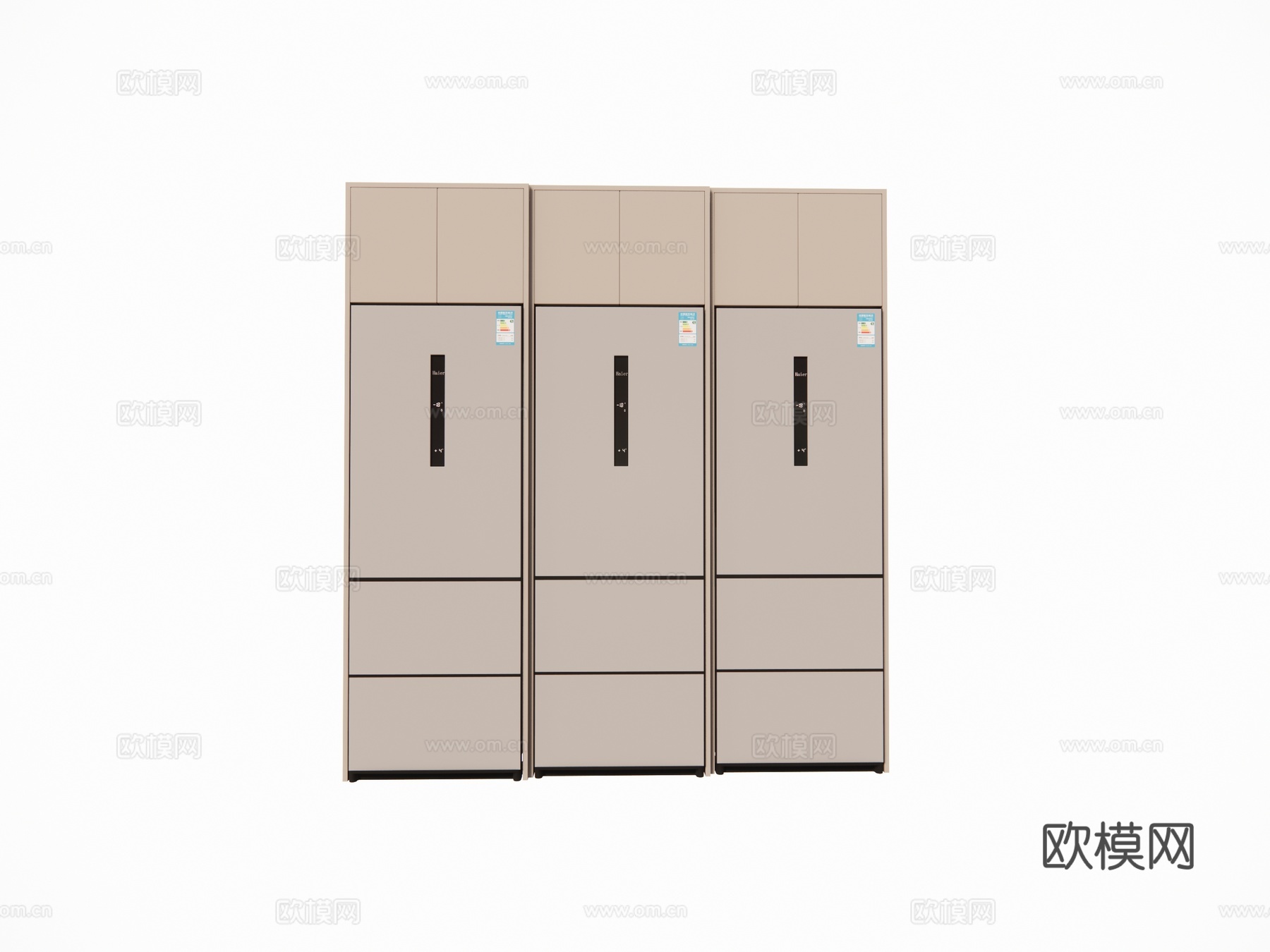 家电 冰箱su模型