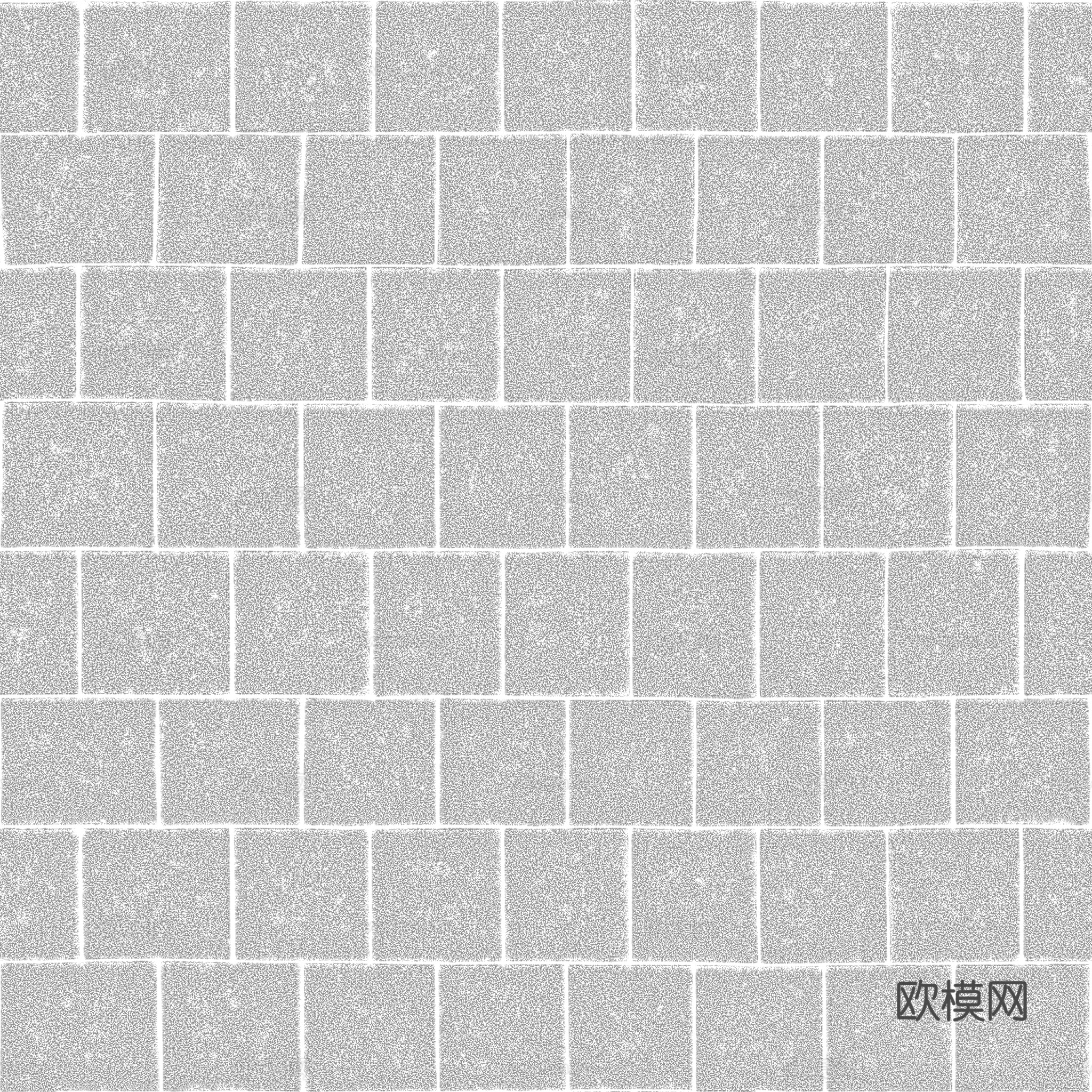 无缝地砖水泥砖铺路砖户外砖广场砖 PBR材质贴图 2k
