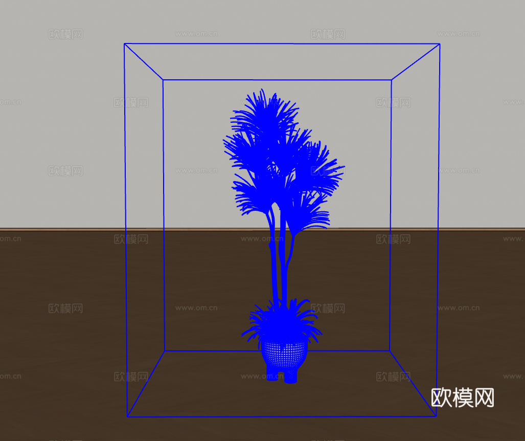 绿植盆栽su模型