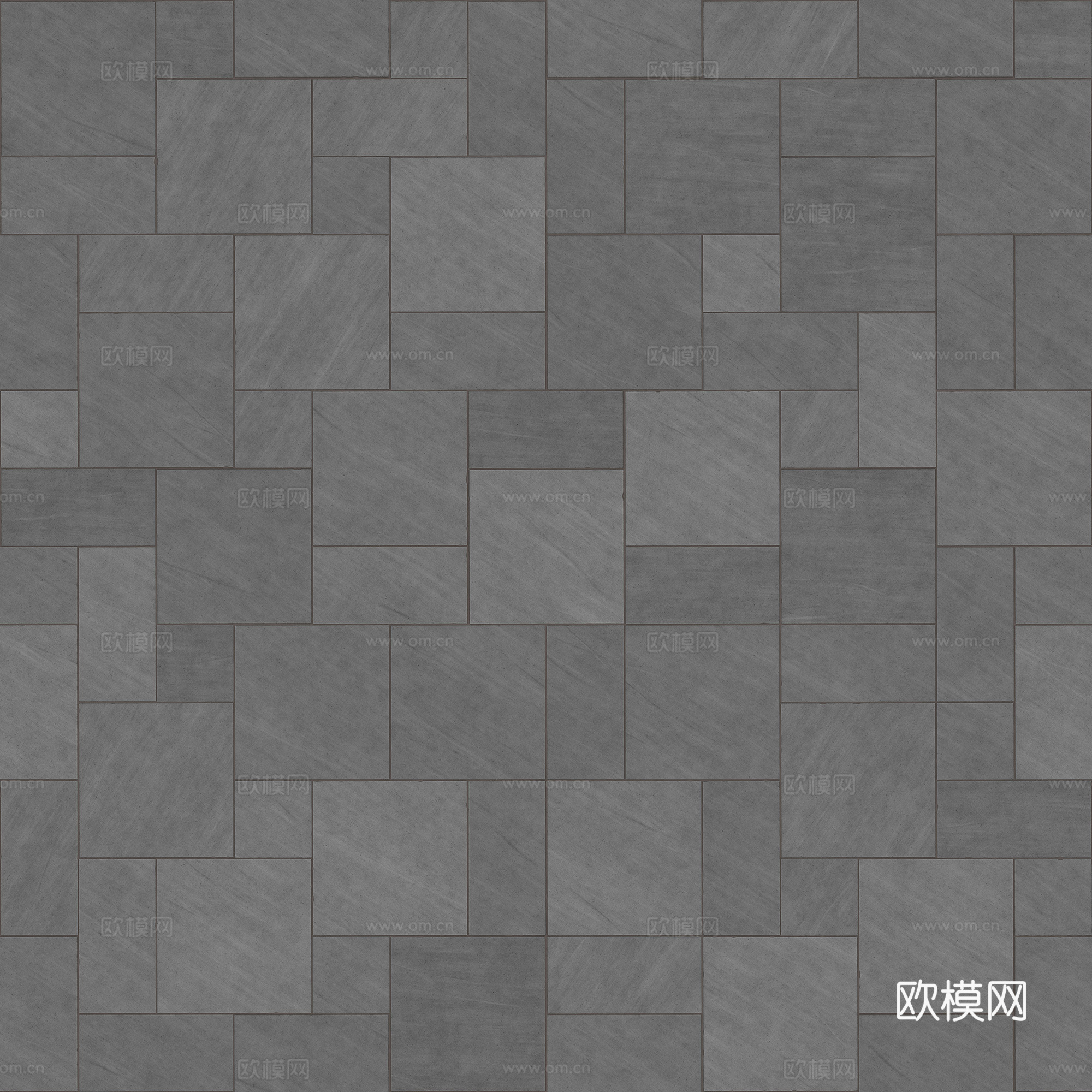 无缝地砖石砖石板铺路砖户外砖广场砖 PBR材质贴图 2k