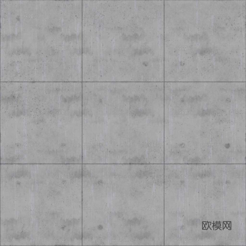 无缝混凝土清水混凝土水泥墙面 PBR材质贴图 1k