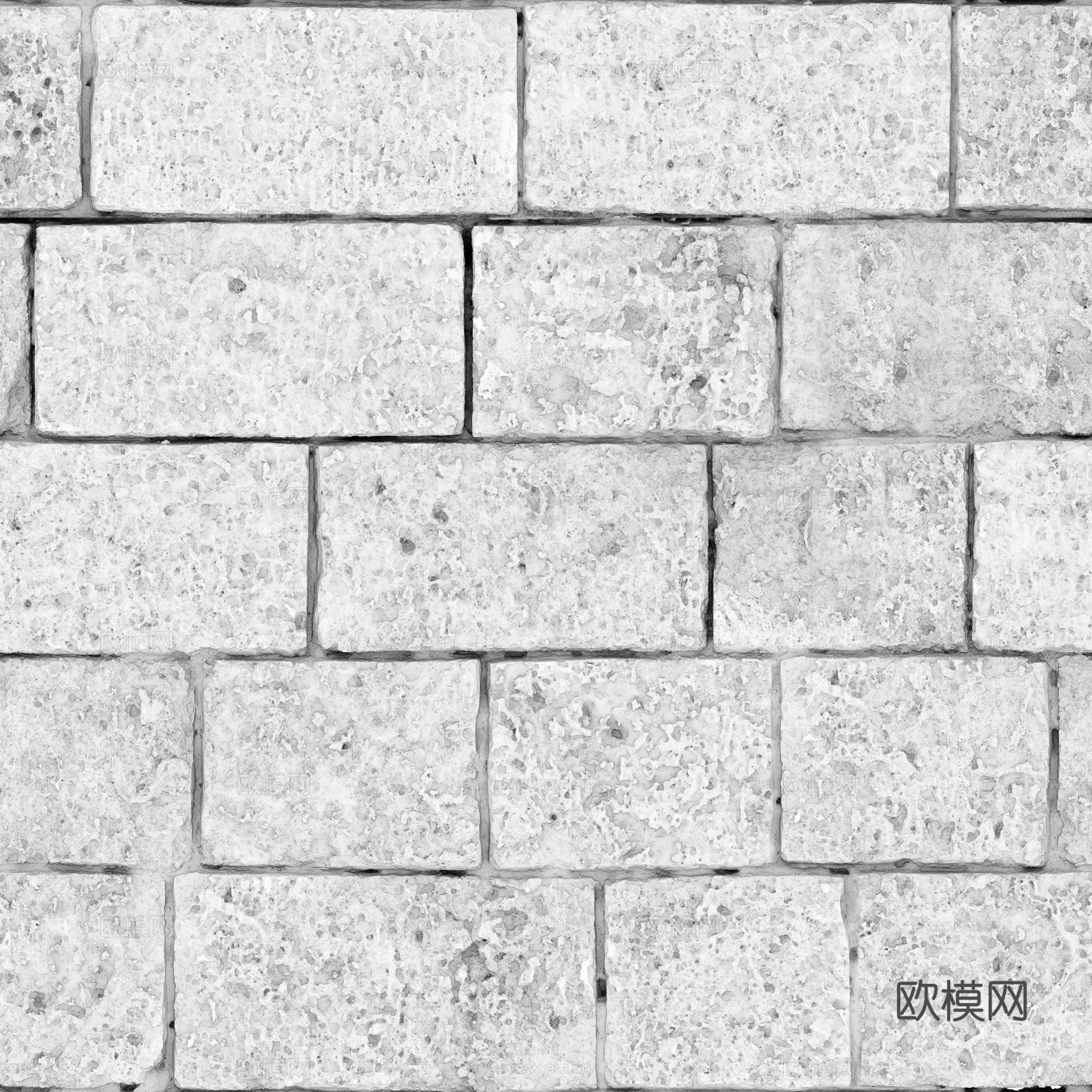 无缝地砖墙砖水泥砖铺路砖户外砖 PBR材质贴图 2k