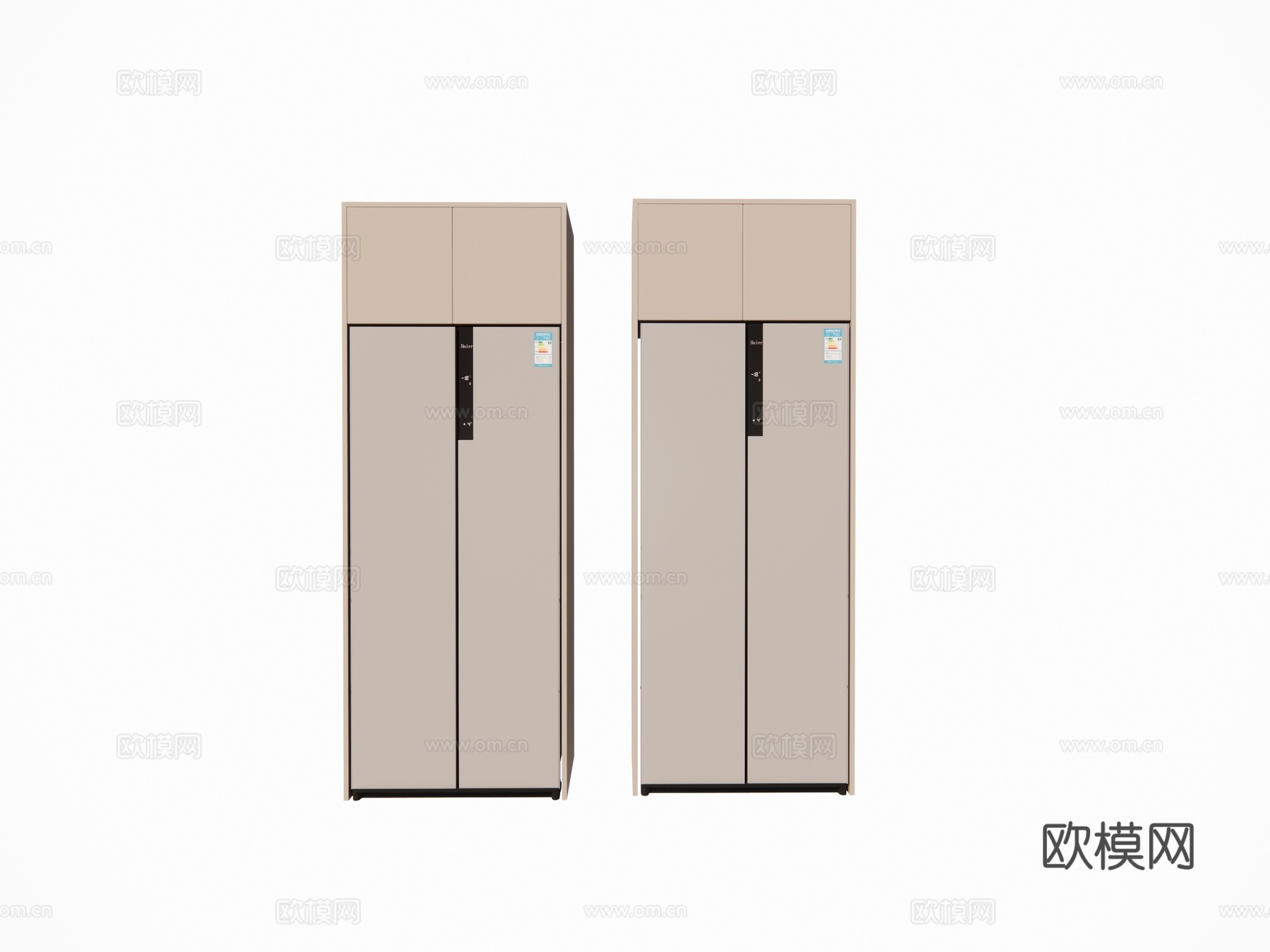 家电 冰箱su模型