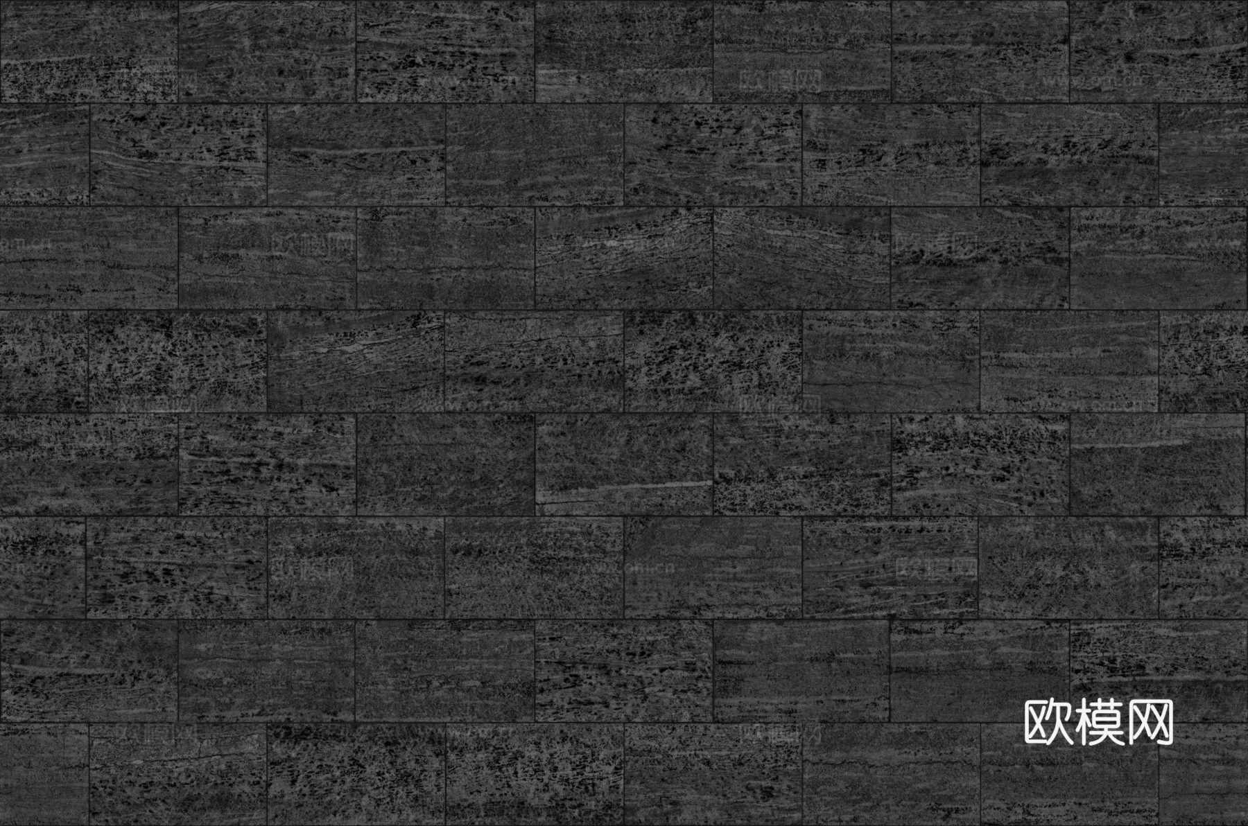 无缝洞石地砖墙砖石砖铺路砖户外砖 PBR材质贴图 2k
