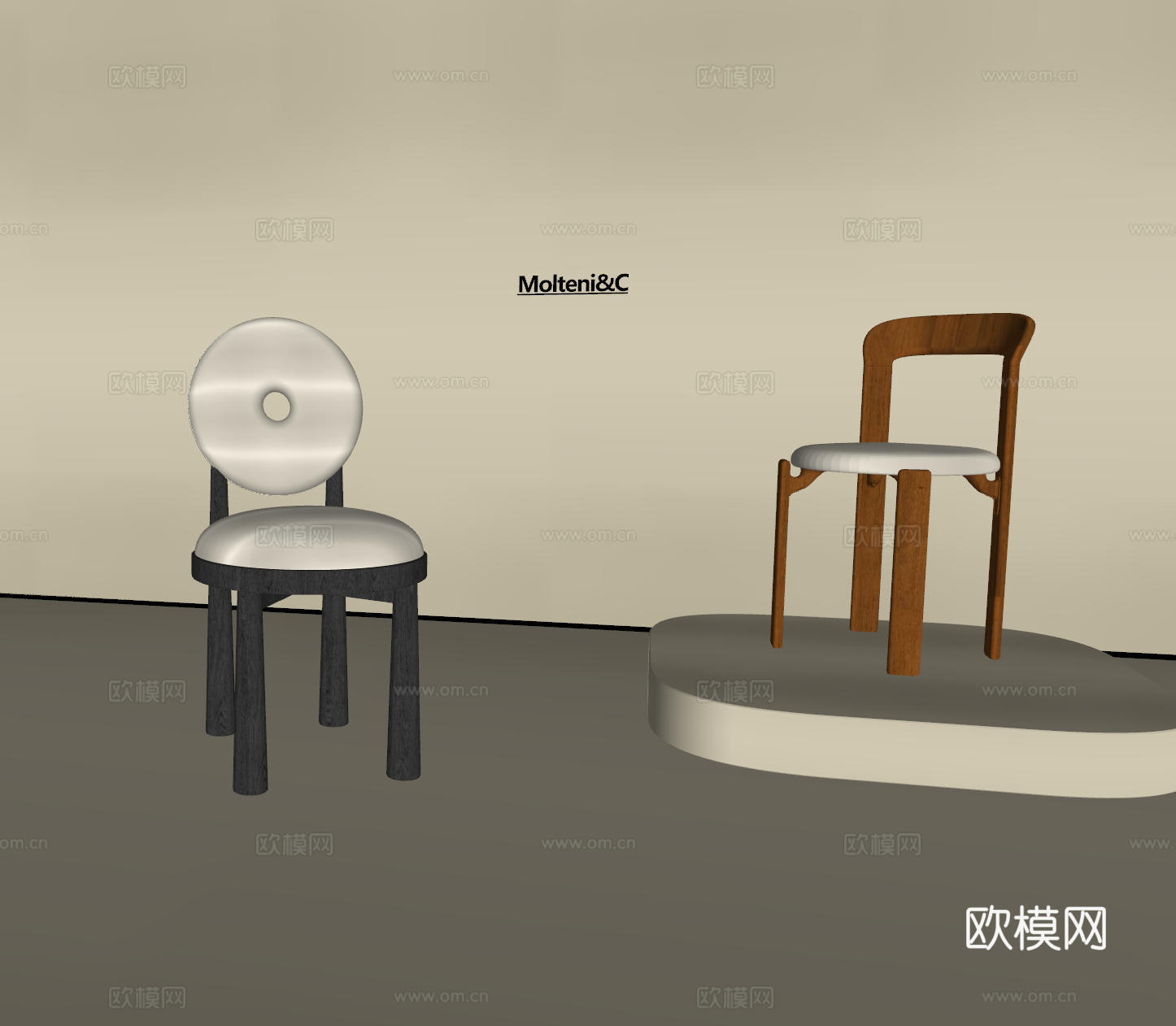 现代餐椅 中古椅子 餐桌椅 书桌椅 布艺椅子 写字椅su模型