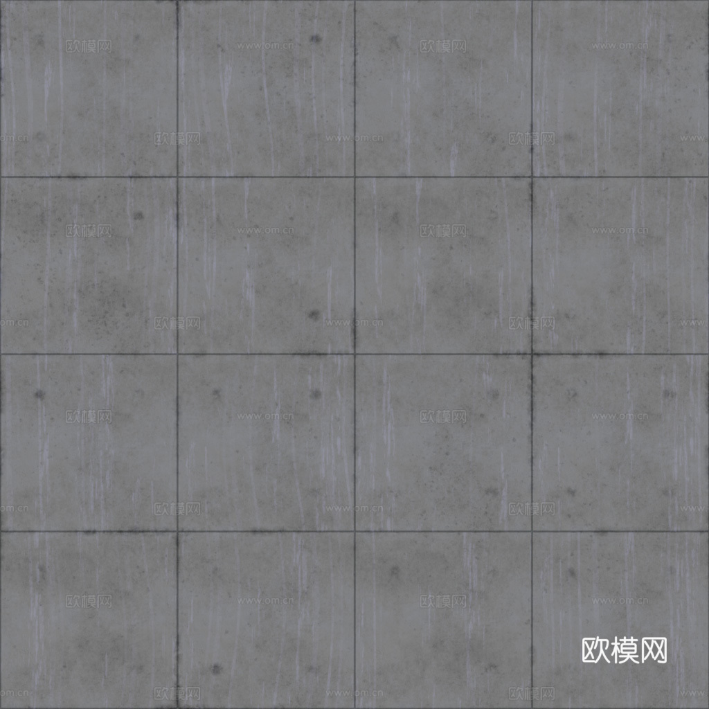 无缝混凝土清水混凝土水泥墙面 PBR材质贴图 1k