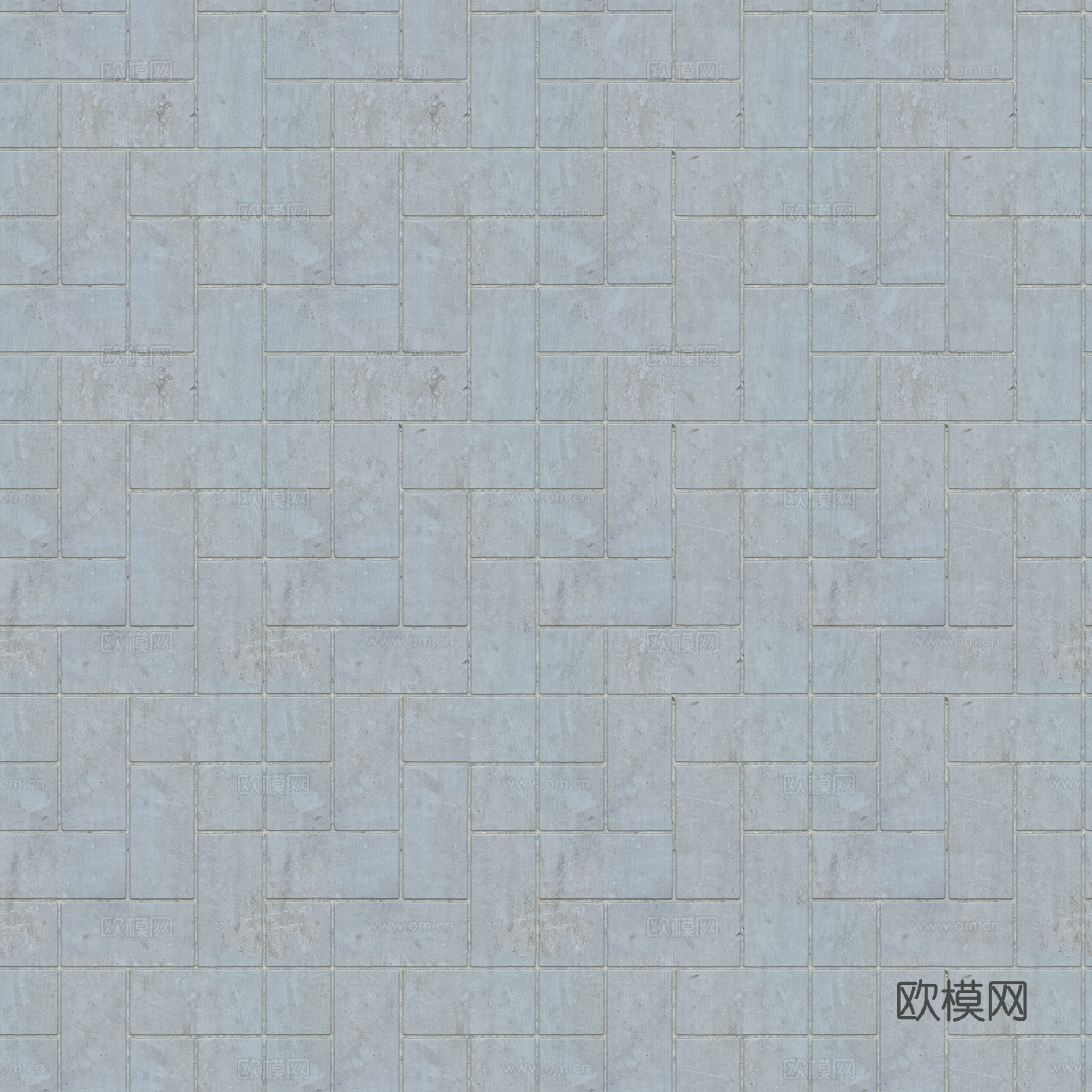 无缝地砖石砖铺路砖户外砖 PBR材质贴图 2k