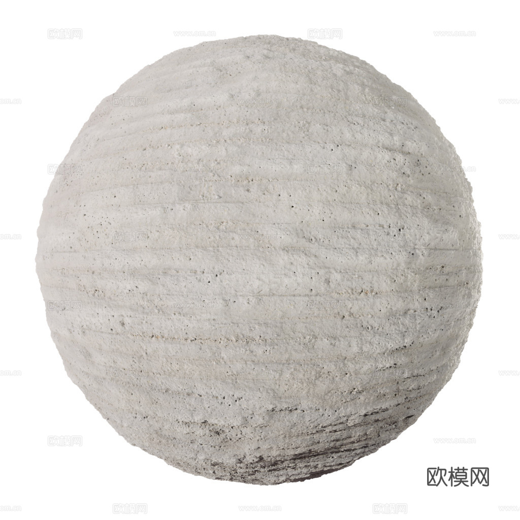 无缝混凝土水泥墙面 PBR材质贴图 1k