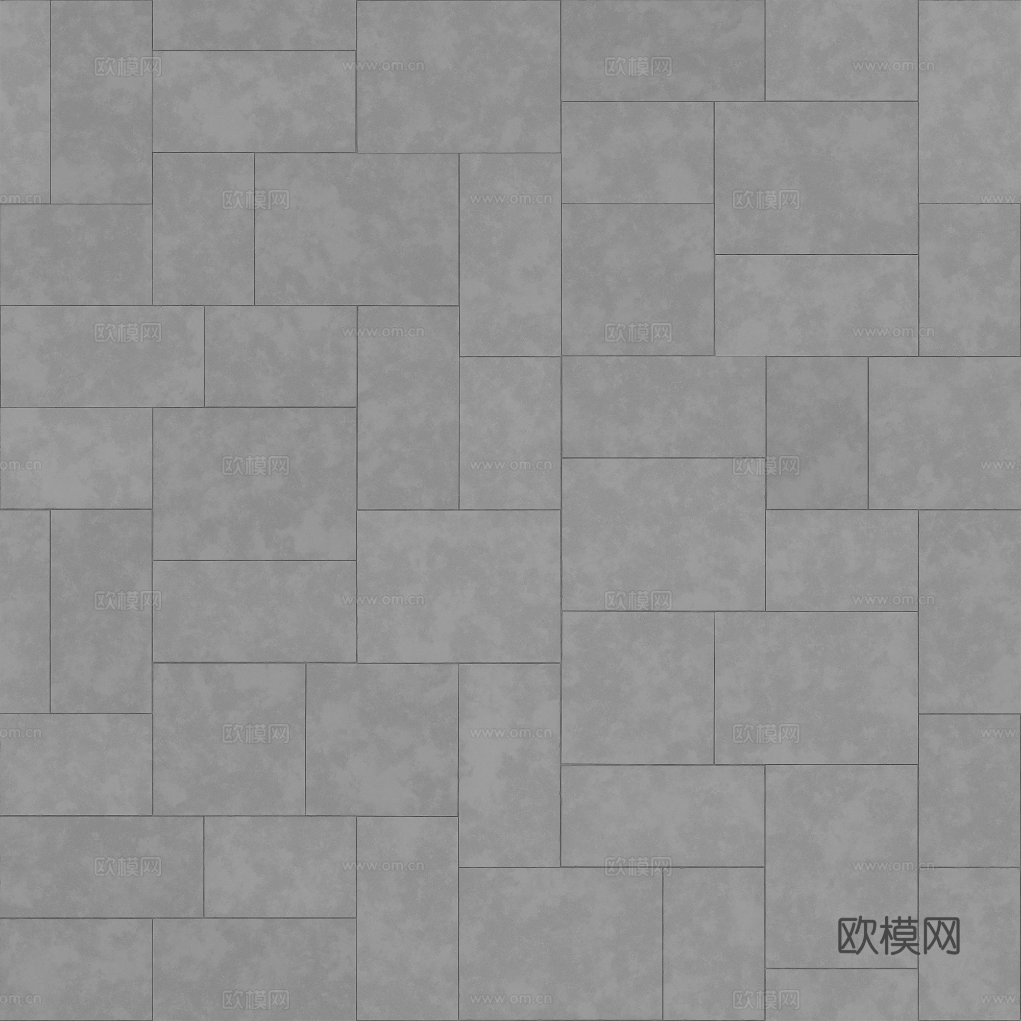 无缝地砖水泥砖铺路砖户外砖广场砖 PBR材质贴图 2k