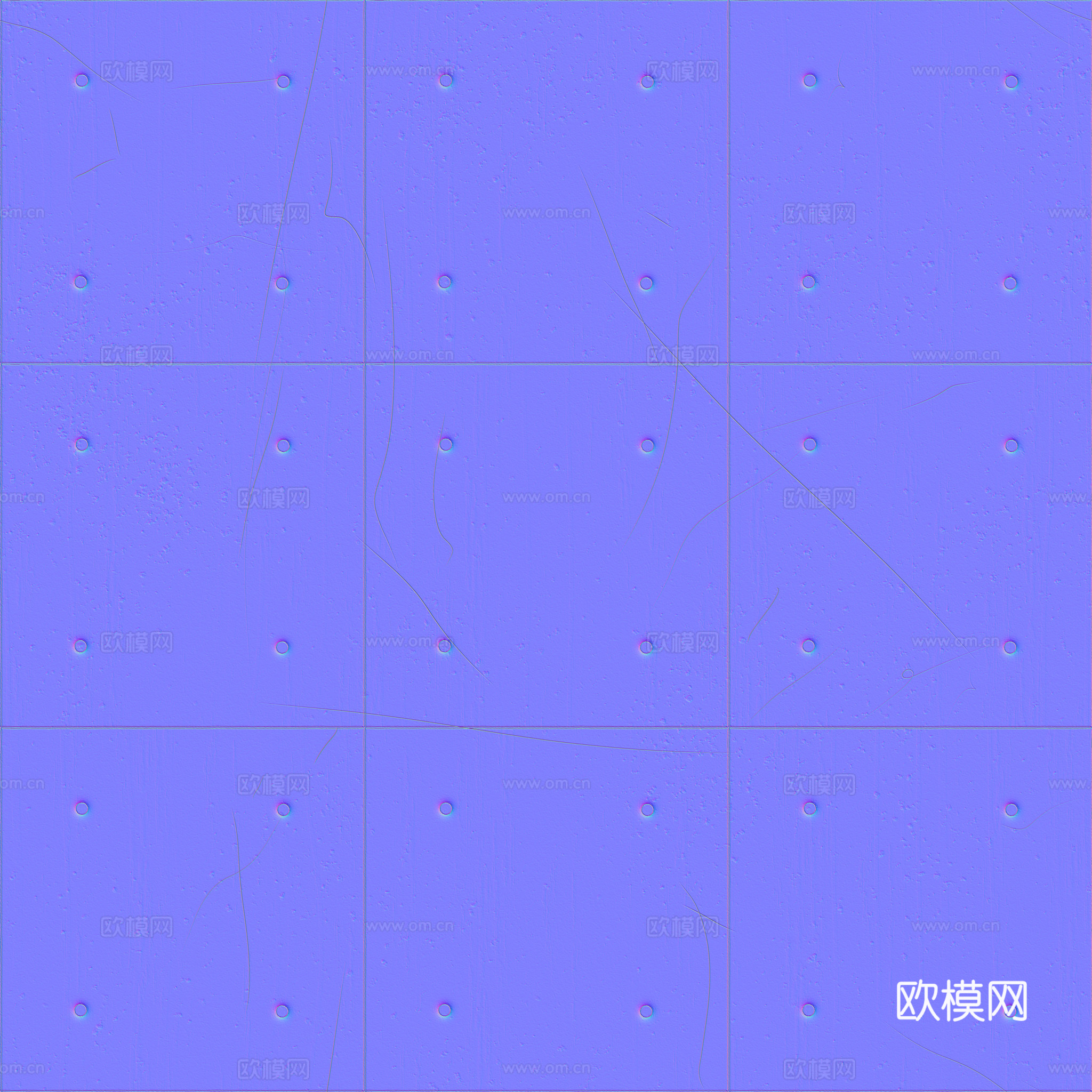 无缝混凝土清水混凝土水泥墙面 PBR材质贴图 2k