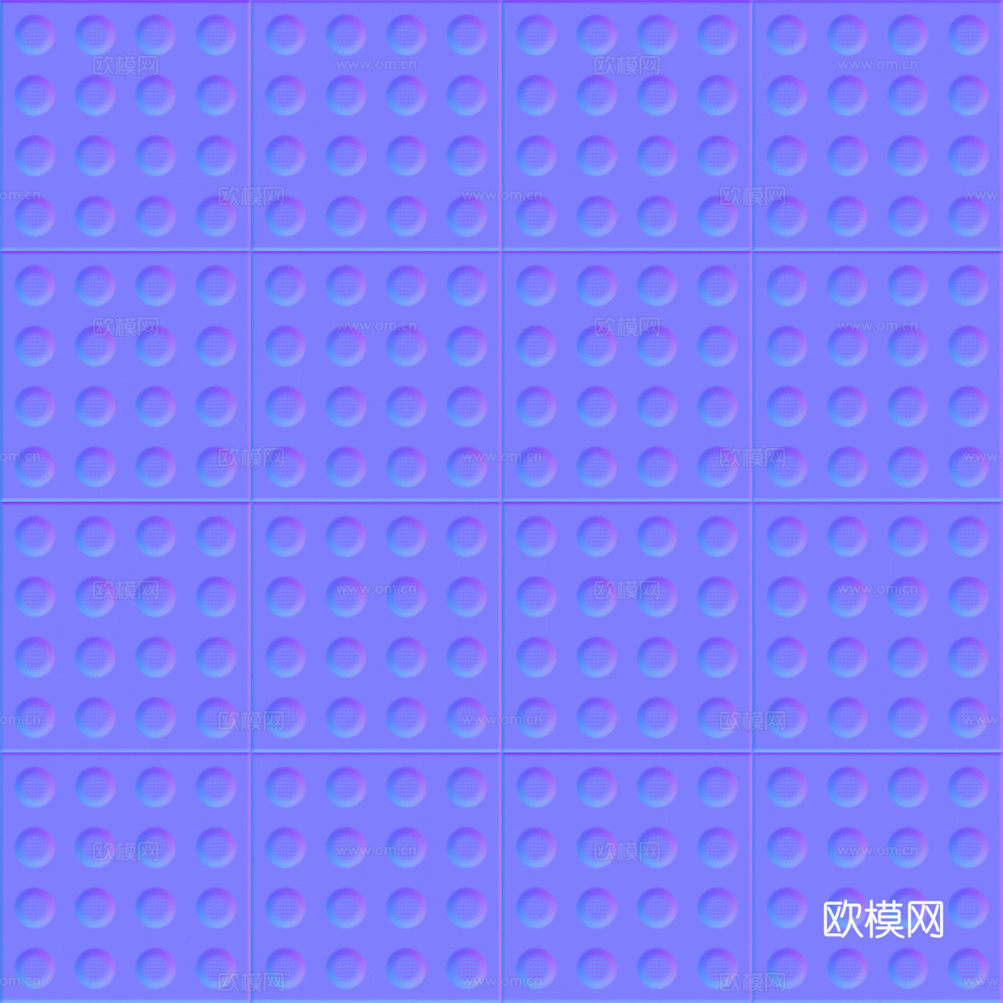 无缝地砖水泥砖铺路砖户外砖防滑砖 PBR材质贴图 2k
