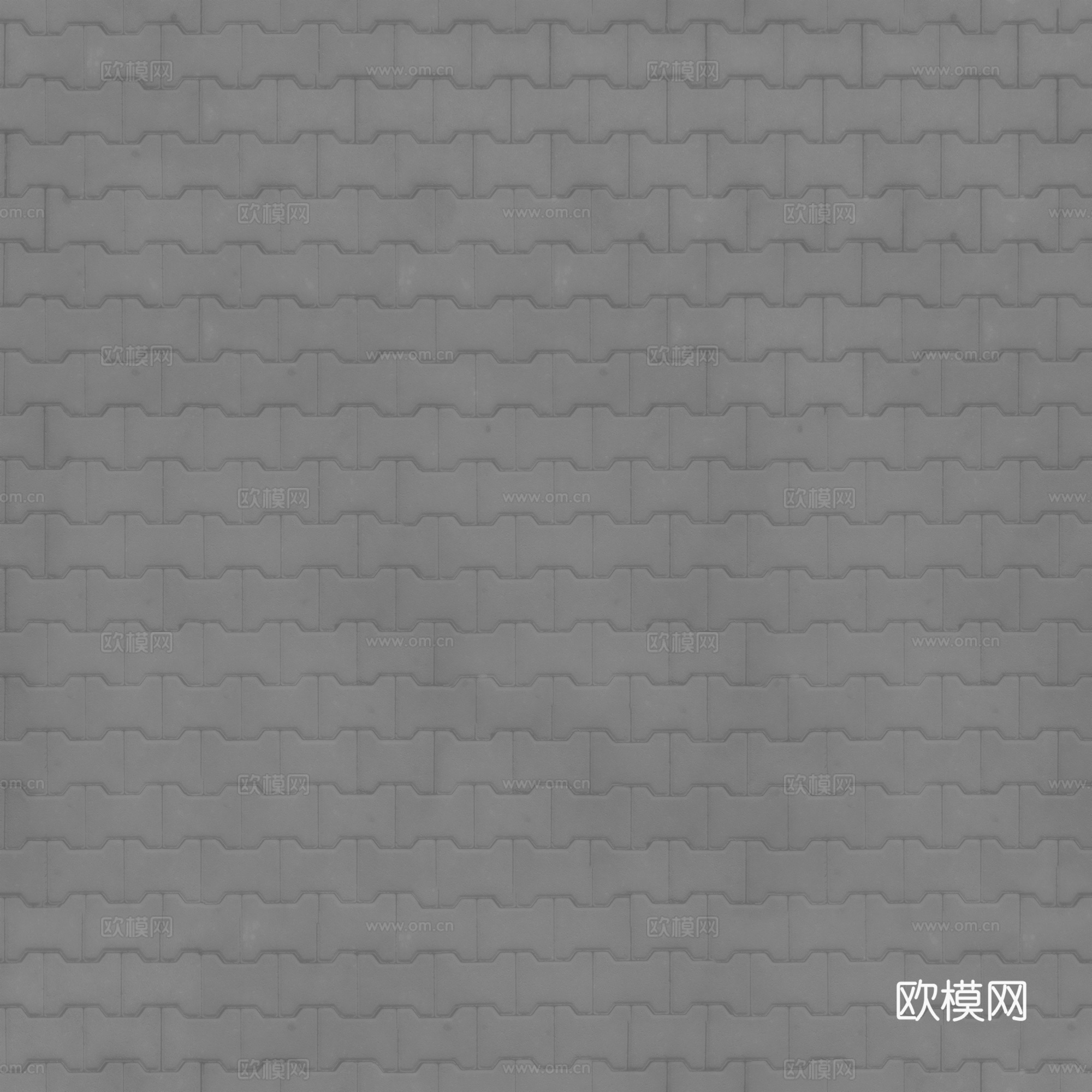 无缝地砖水泥砖铺路砖户外砖广场砖 PBR材质贴图 2k