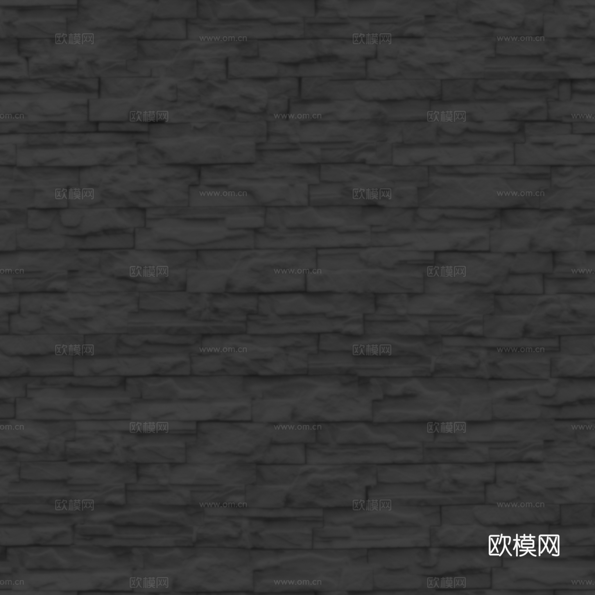 无缝墙砖石砖户外砖PU石 PBR材质贴图 2k